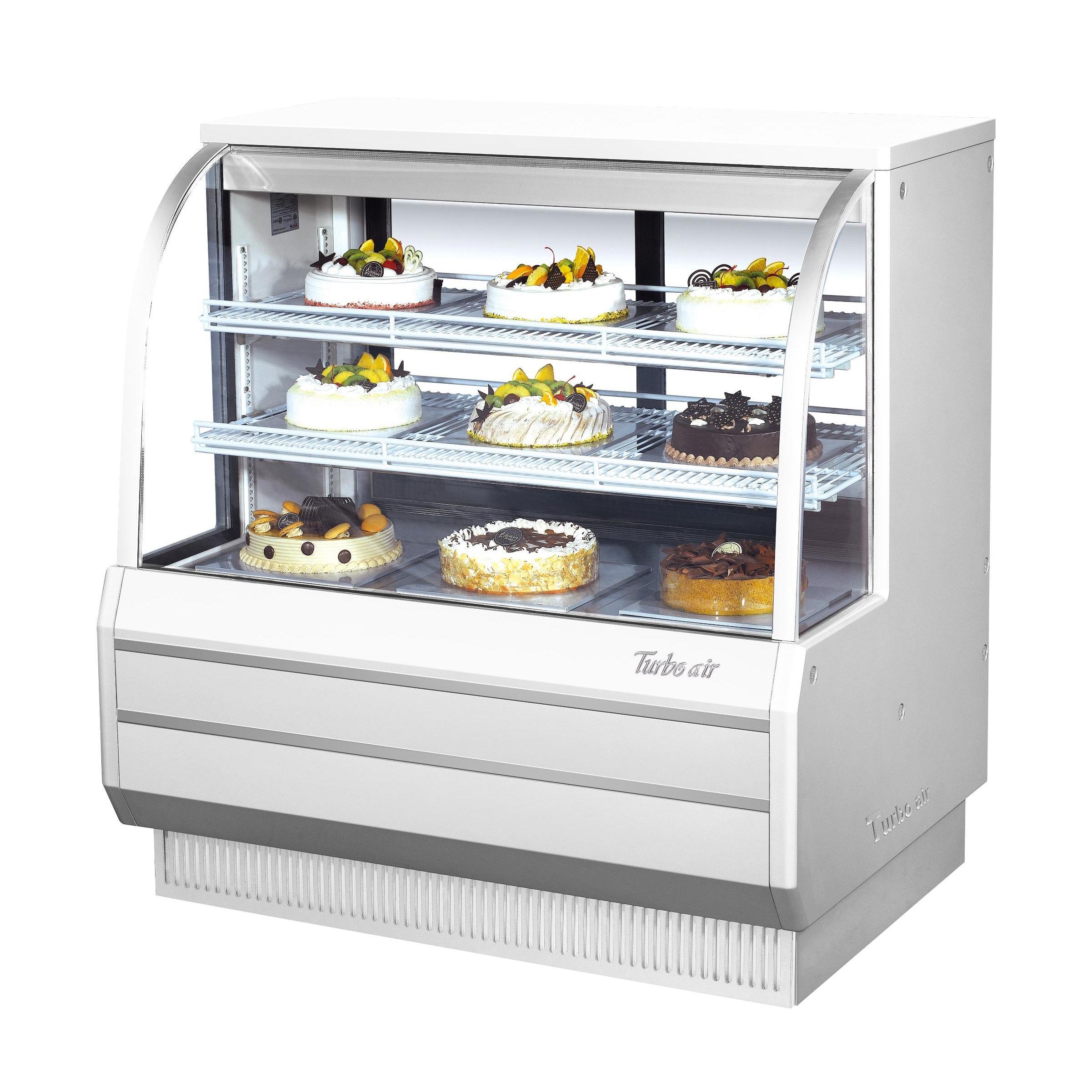 48" Curved Glass Refrigerated Bakery Case by Turbo Air – 14.8 cubic_feet, Model TCGB-48-2