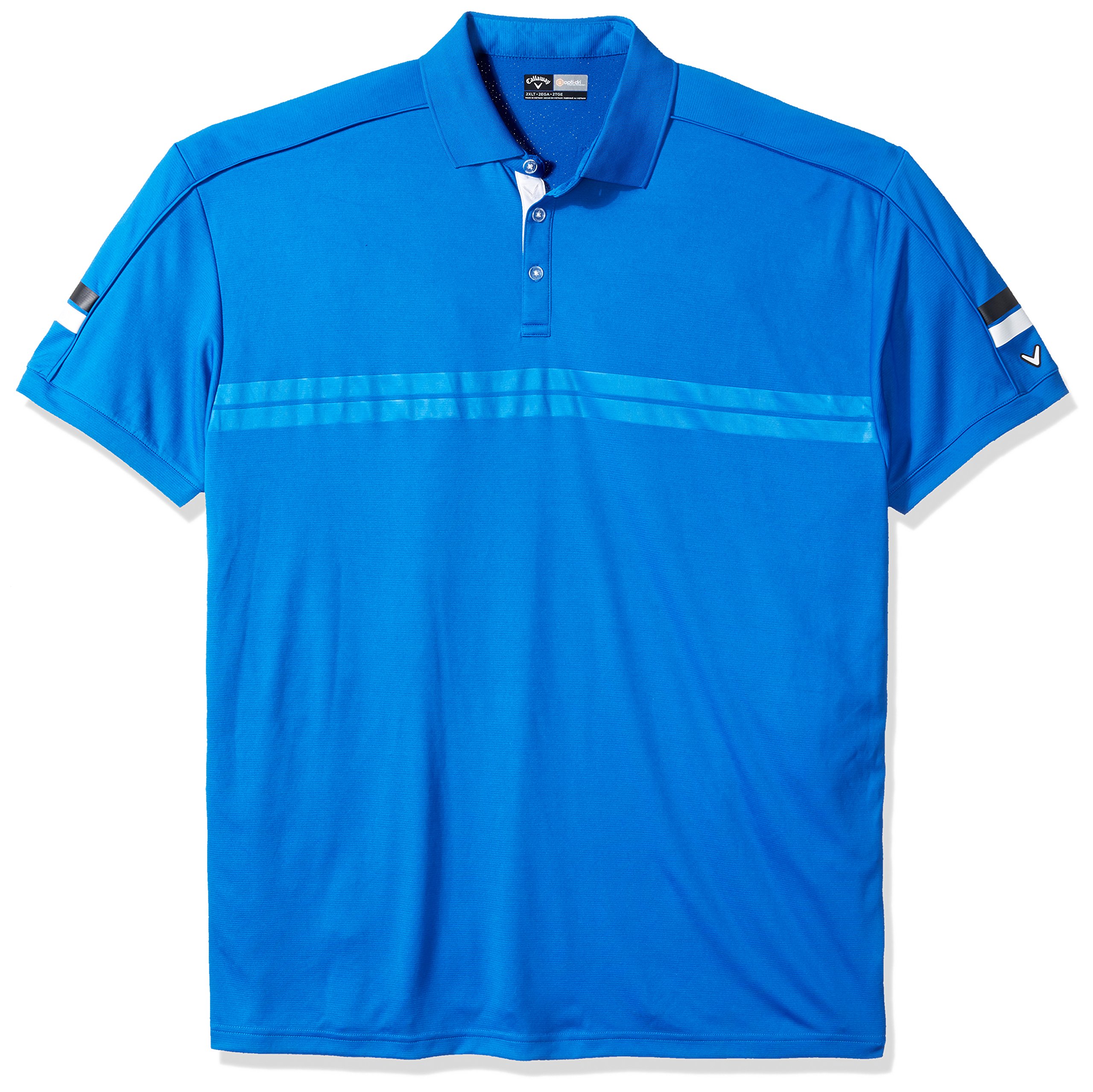 Amazon.co.jp: Callaway メンズ ビッグ&トール 胸ストライプテック