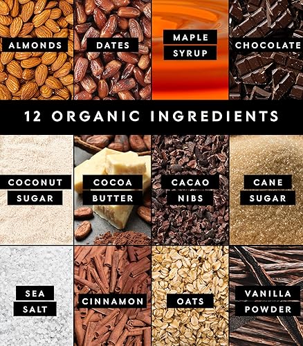 Miniatura 3 de Truvani Plant Based Snack Bars Oatmeal Chocolate Chip 12 Pack 6g Protein USDA Organic and Vegan The Only Bar Dairy, Soy, and Gluten Free