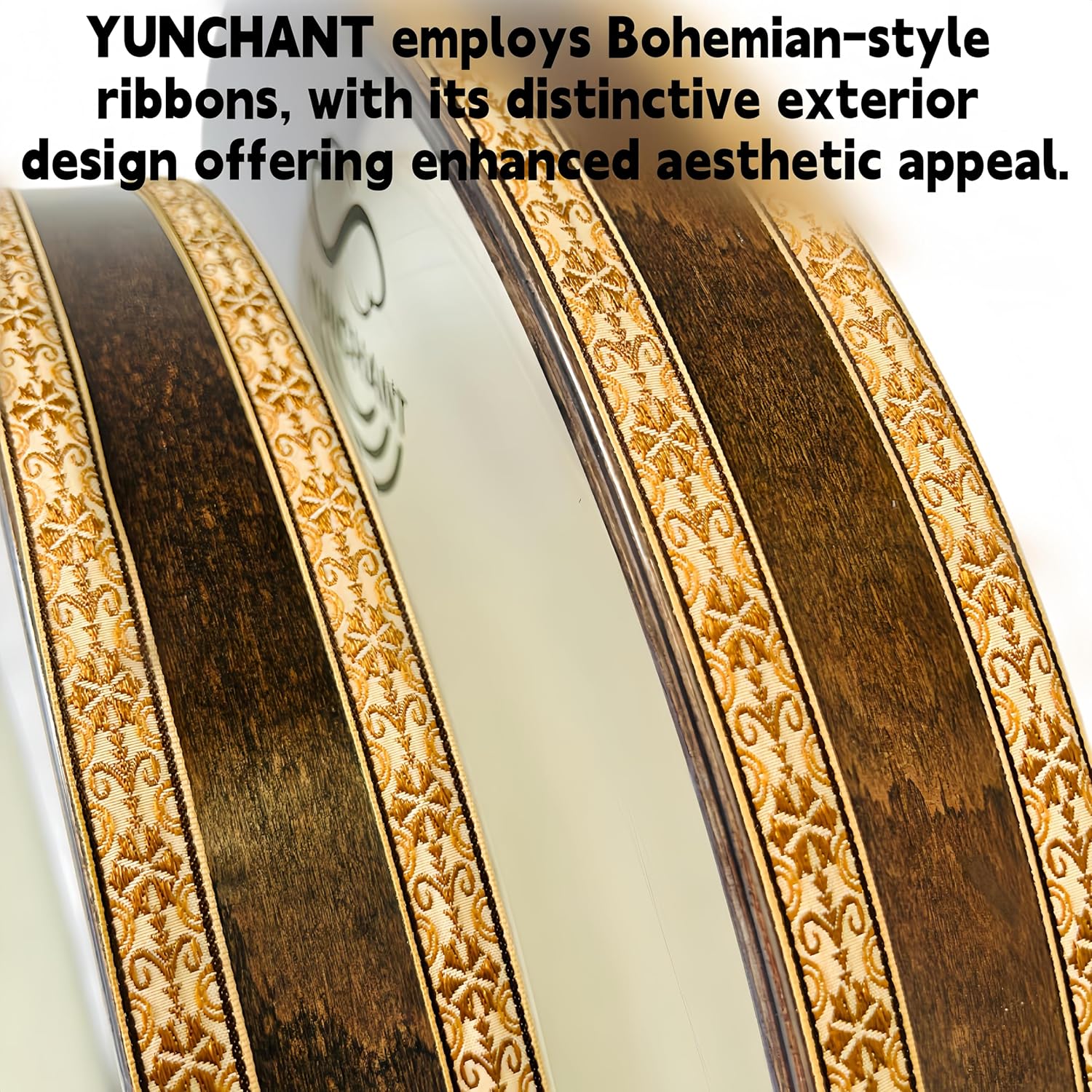 YUN CHANT 16-inch Ocean Drum Wave Drum, goatskin head with steel/plastic wave balls, sound healing instrument for yoga meditation and relaxation, includes portable storage bag