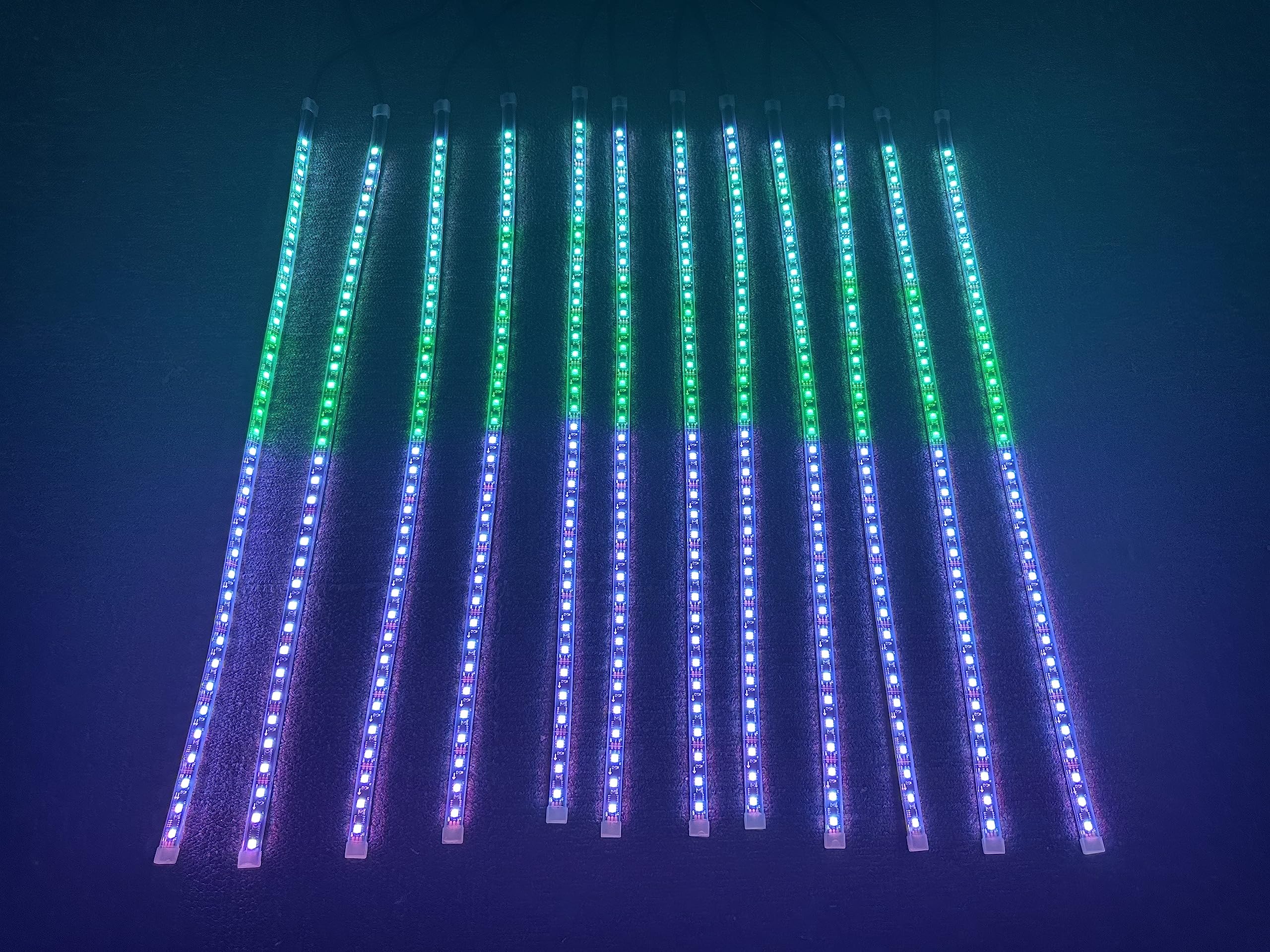 Sando Tech 12PCS 4Ft Dream Chase Color Led Strip Hood Grill Light Strips Illuminated for Polaris Slingshot Ryker Cam-X3 Hood Lights Bluetooth Bluetooth Remote Ctrl