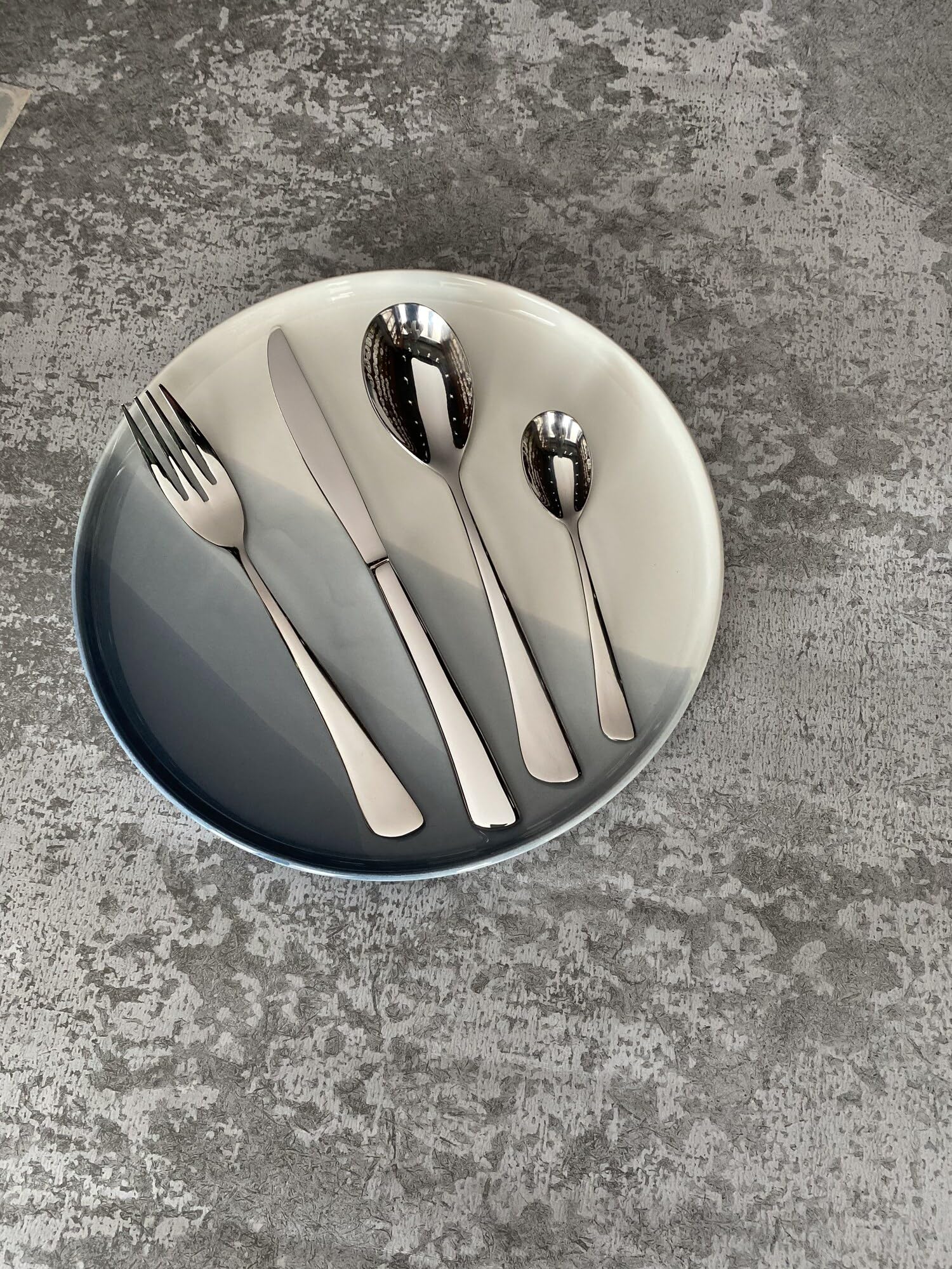 ALBERT DE THIERS - A0819998 - Ménagère 48 Pièces - Collection Élégance - Service pour 12 Personnes - Acier Inoxydable - Finition Poli Miroir - Coffret Bois - 3,80 kg, Silver