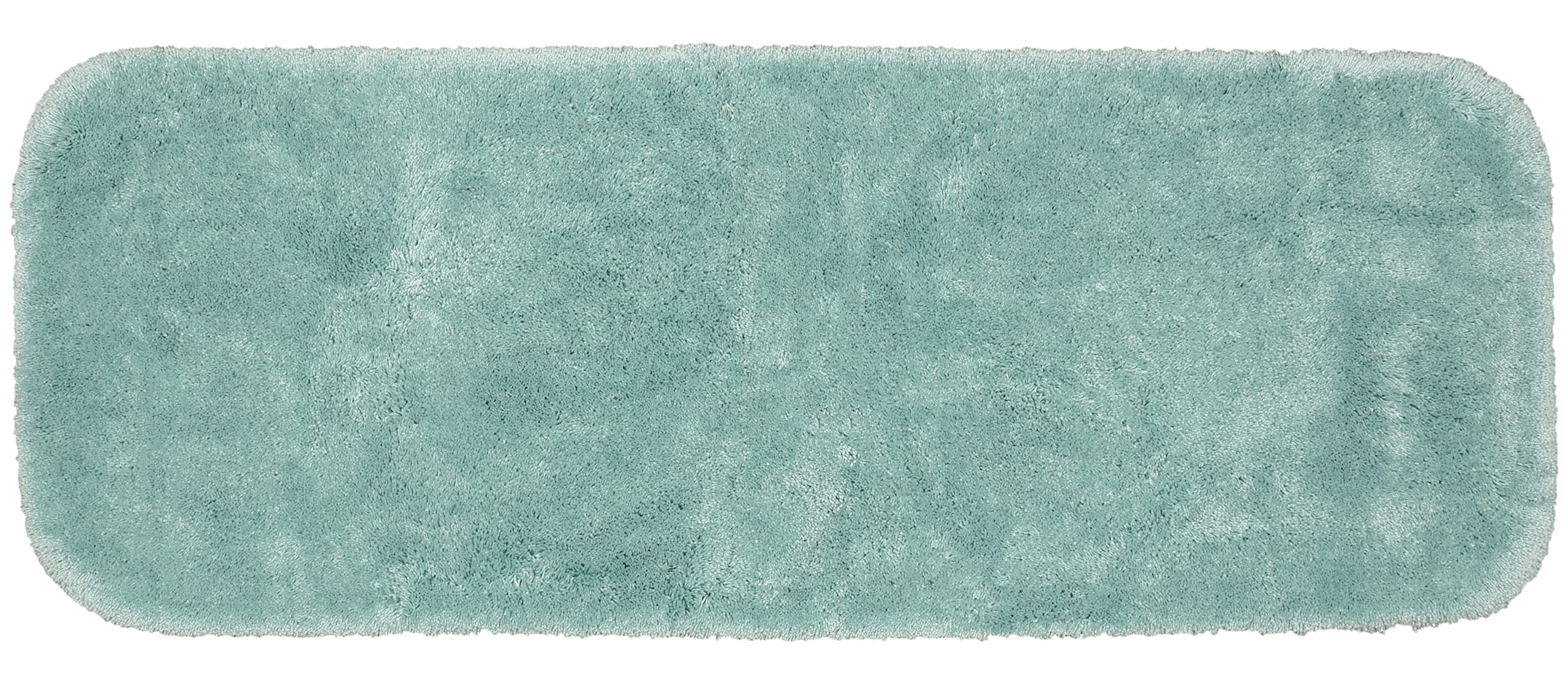 Garland Rug Finest Luxury 22 in. x 60 in. Ultra Plush Washable Bath Rug Runner Sea Foam