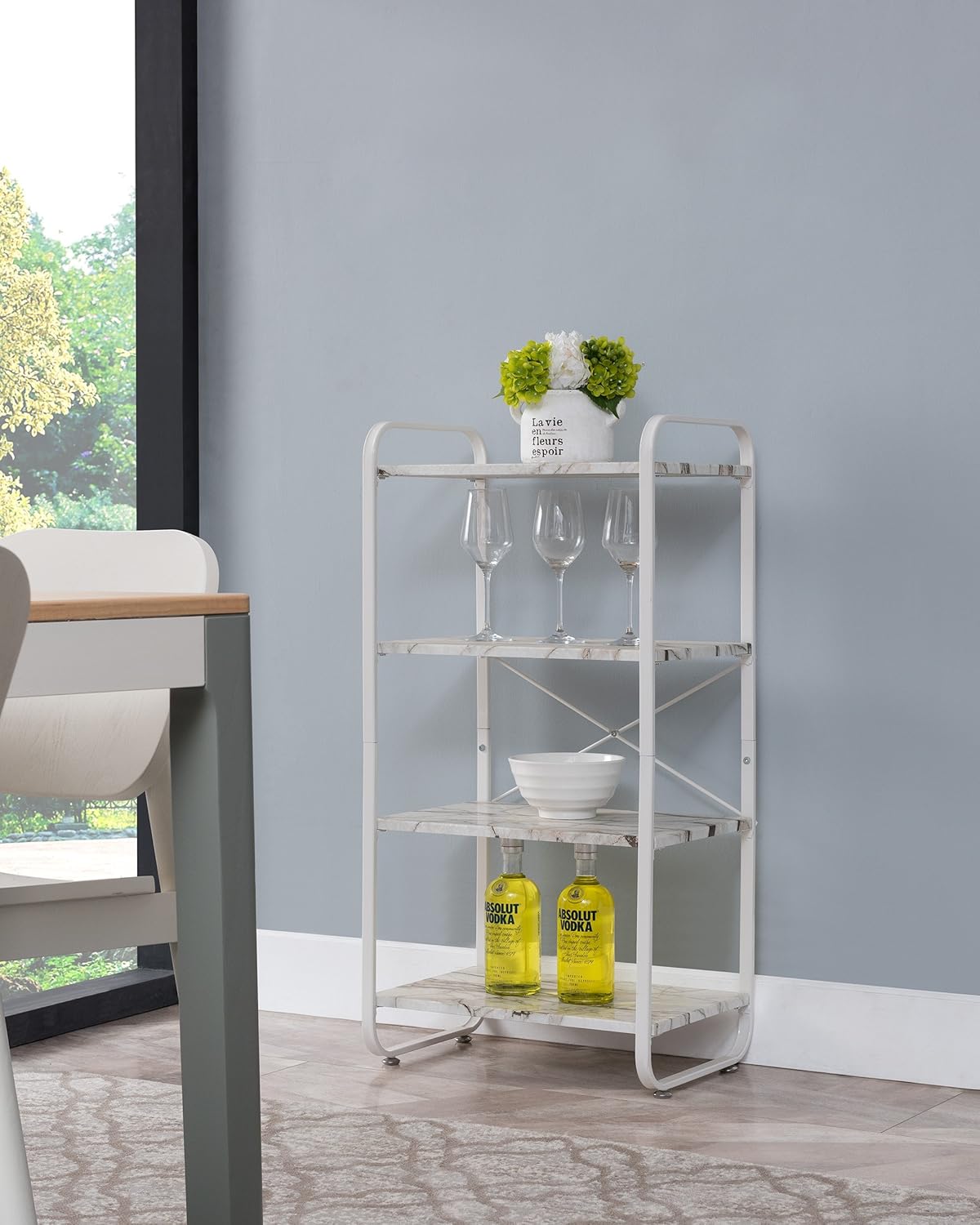 Kings Brand Furniture – Hillcrest 4-Tier Kitchen Baker's Rack - Utility Storage
