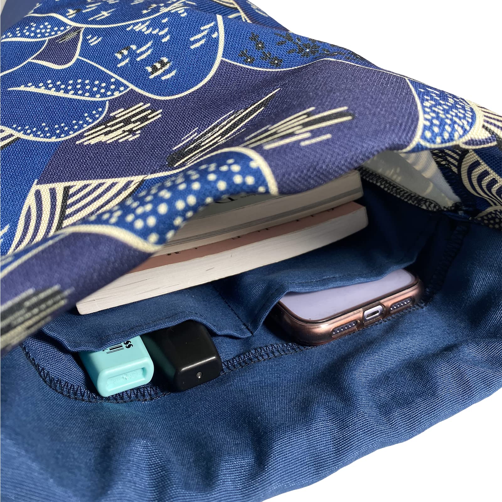 OVERDRIVE - Sacca Zaino Sportiva Casual in Cotone ed Ecopelle - per Uomo e Donna con 2 Tasche Interne e Tessuto Idrorepellente Artigianale Made In Italy - Design Urban collezione"BANZAI" modello YAMA