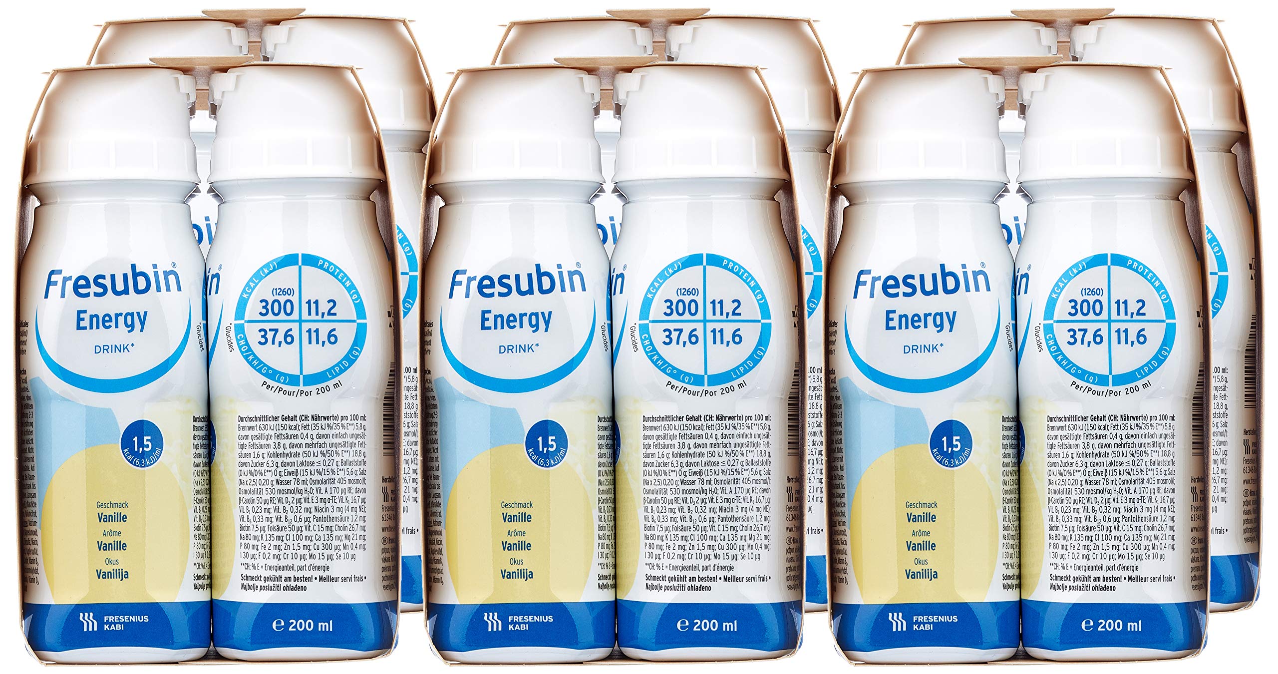 Fresenius Kabi Deutschland GmbH energy DRINK Vanille, Trinknahrung, 6x4x200 ml