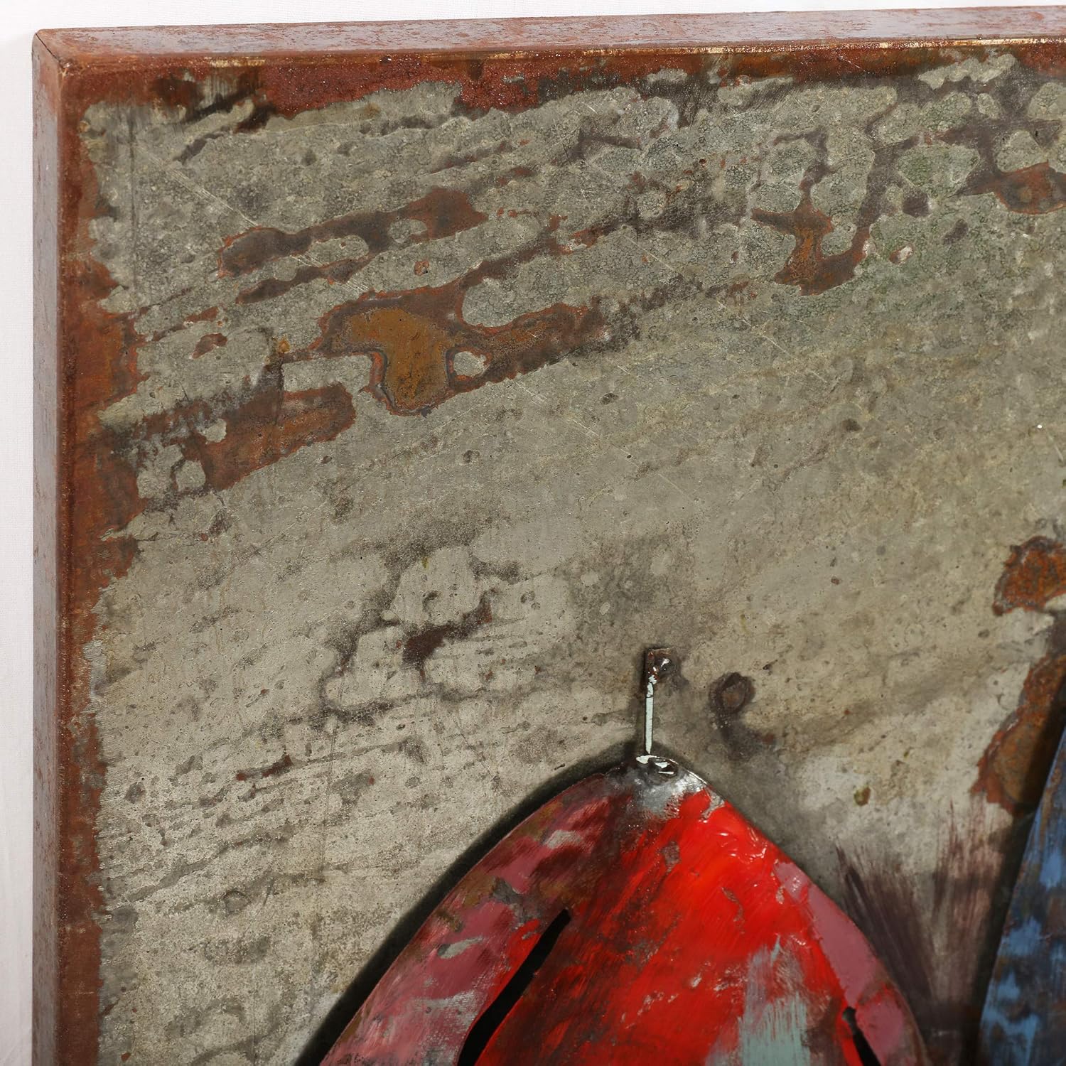 Empire Art Direct "The Regatta 2" Mixed Media Hand Painted Iron Wall Sculpture by Primo