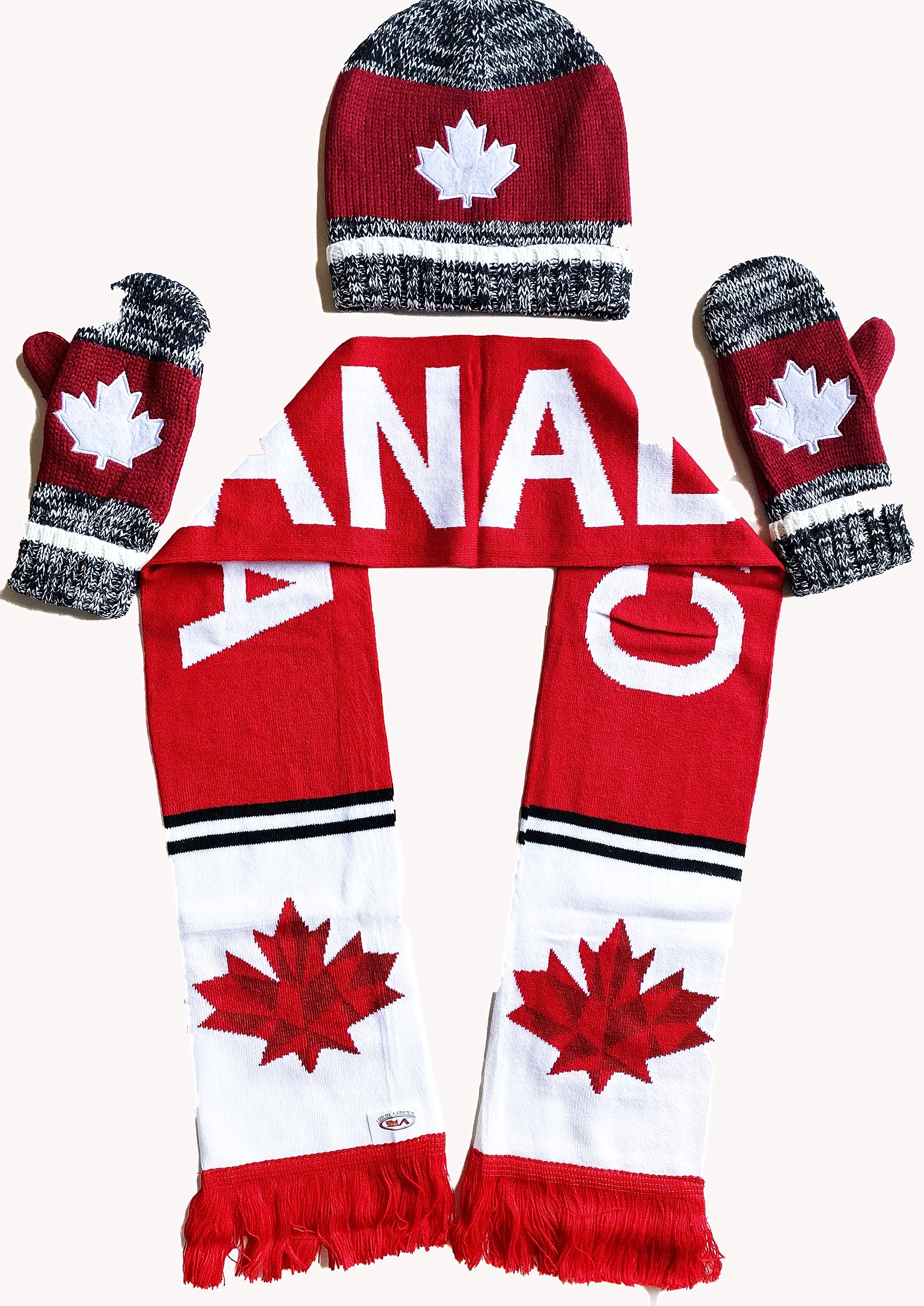 Maple Leaf Scarf In Shades Of Blue