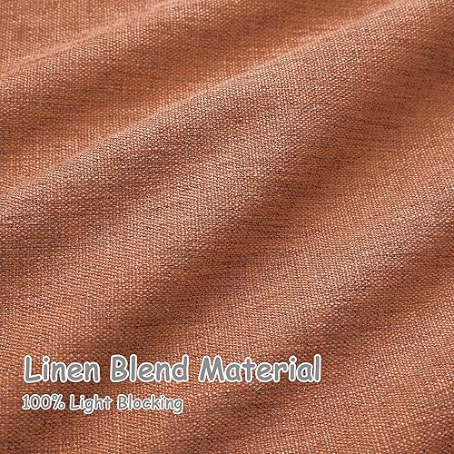 Miniatura 5 de UHITECH Cortinas opacas de 63 pulgadas de largo para dormitorio, para sala de estar, paneles de ventana, aislamiento térmico, cortinas de