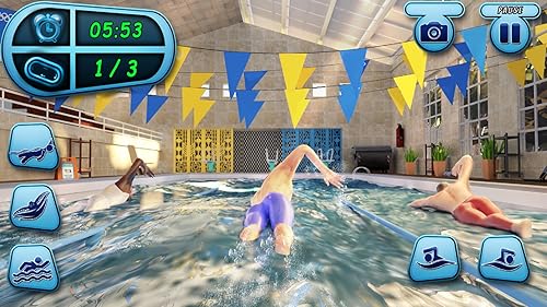 US Swimming Pool Race Game: Summer Sports Water Challenge