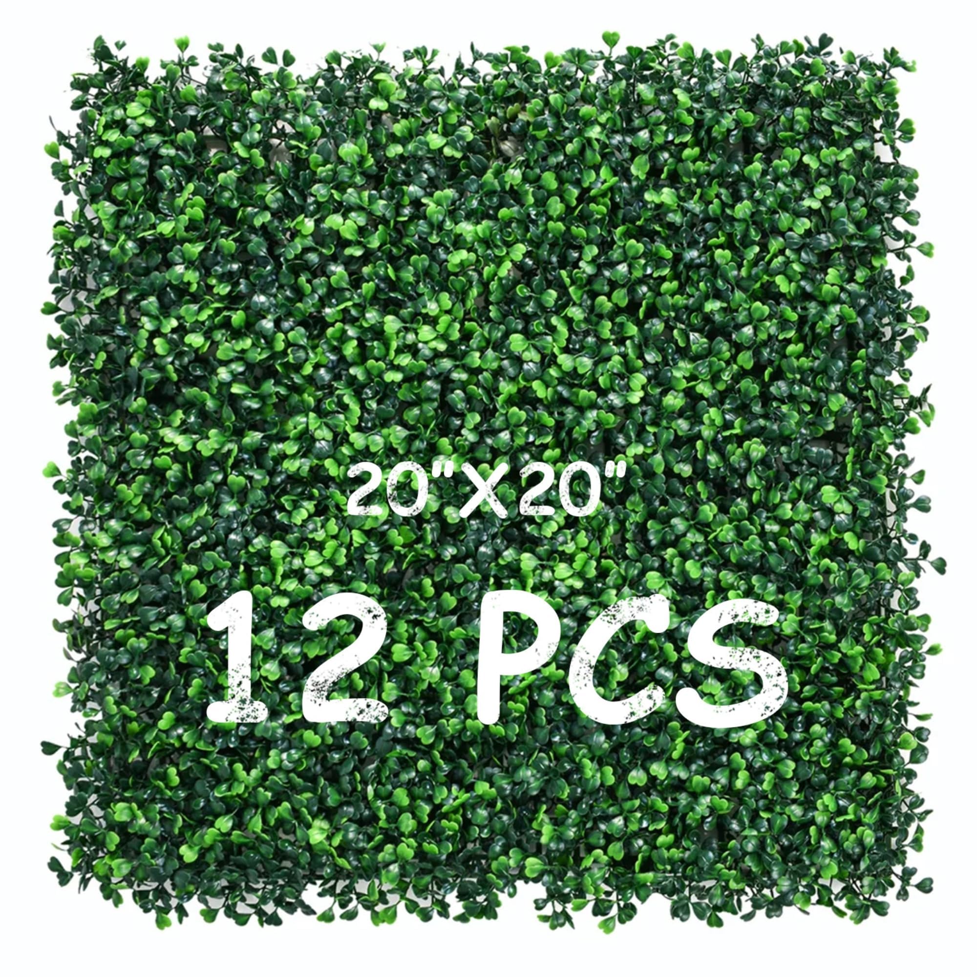 Decwin Grass Wall Panels 12 Pack 20'x20' High Density