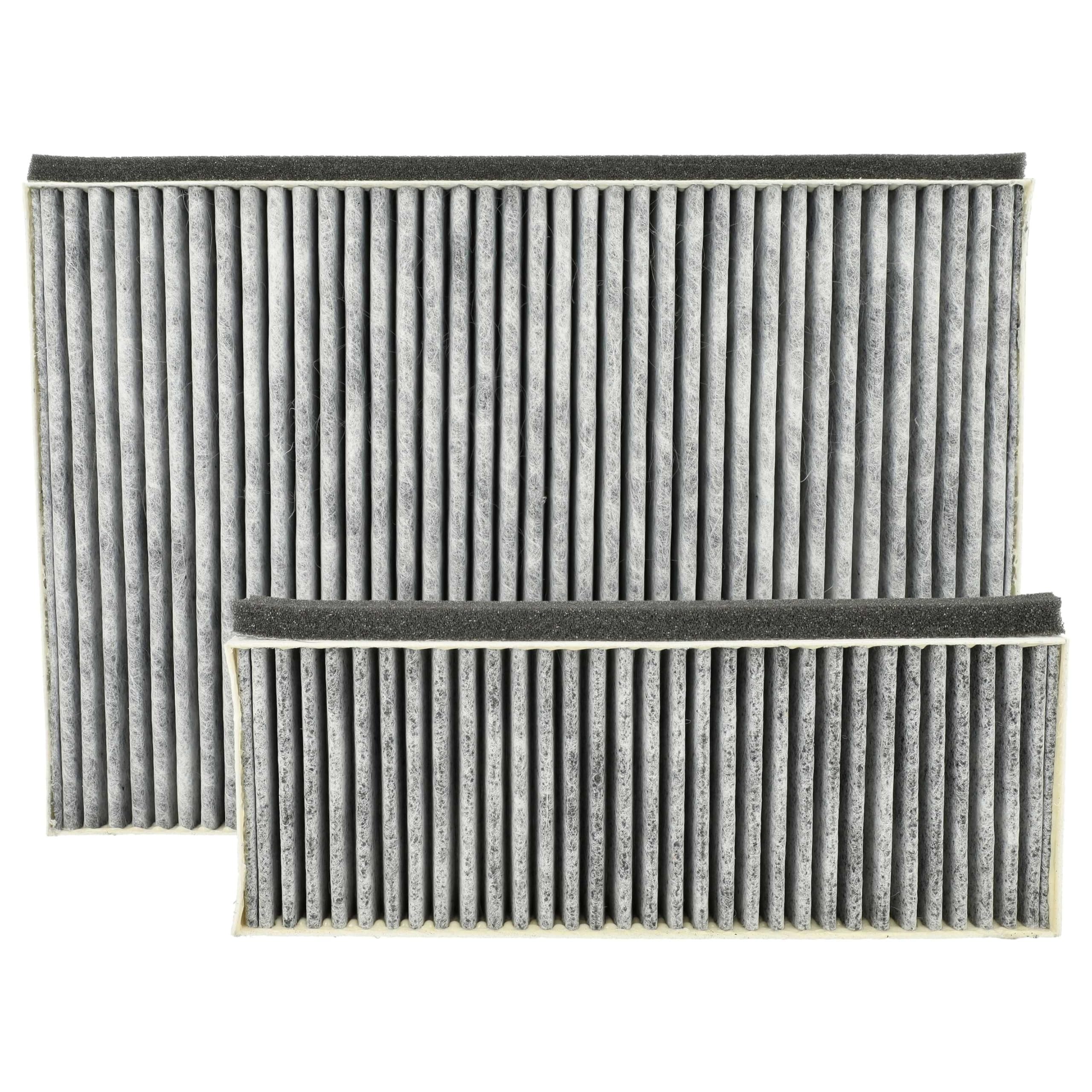 vhbw 4x Filter kompatibel mit Siemens LC87KHM60/02 | LC87KHM60/01, LC87KIM60 Dunstabzugshauben - 4x Aktivkohlefilter Grau Weiß