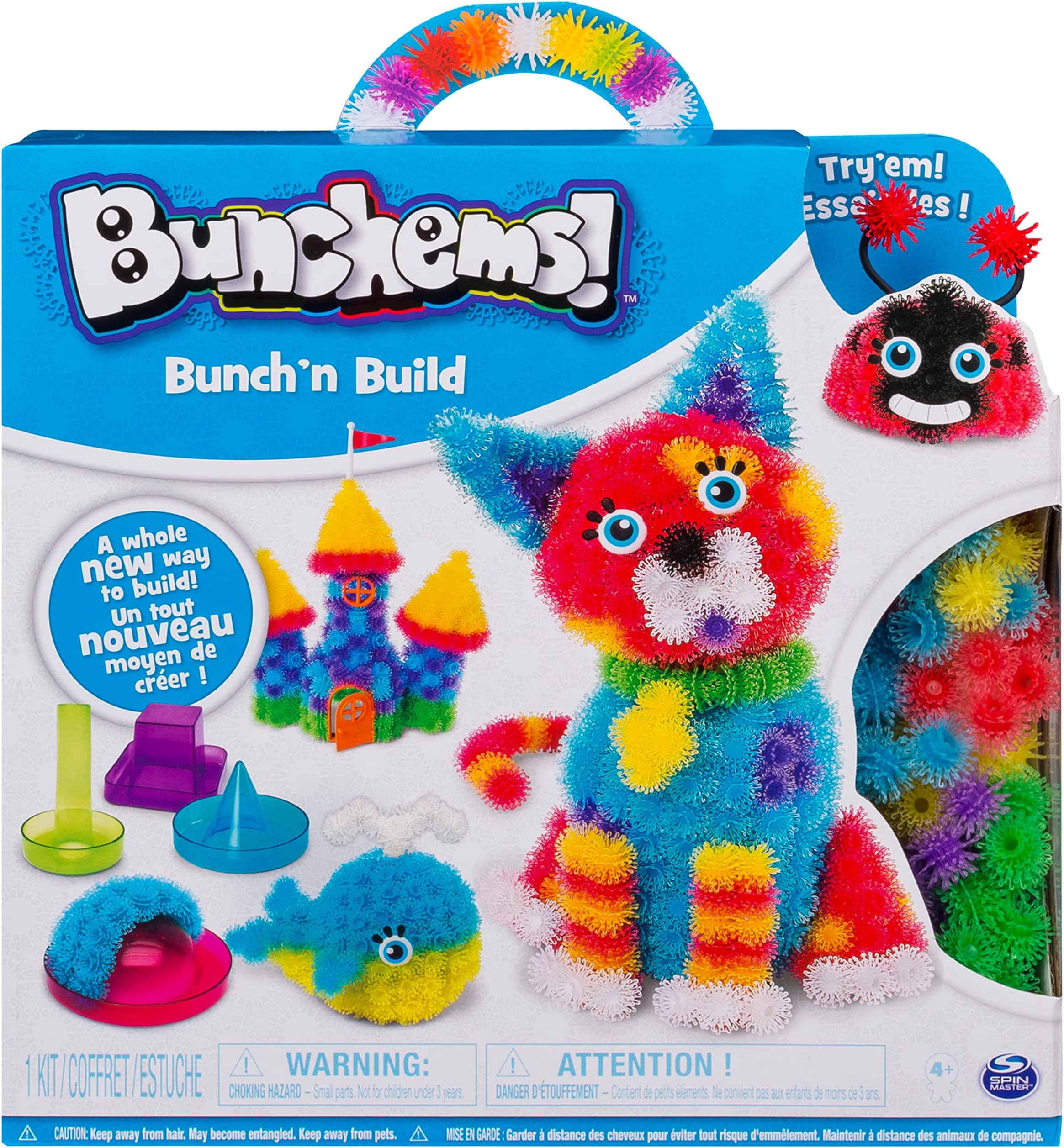 Bunchems — Bunch’n Build Activity Kit with 4 Shaper Moulds and 400 Bunchems for Ages 6 and Up (Styles Vary)