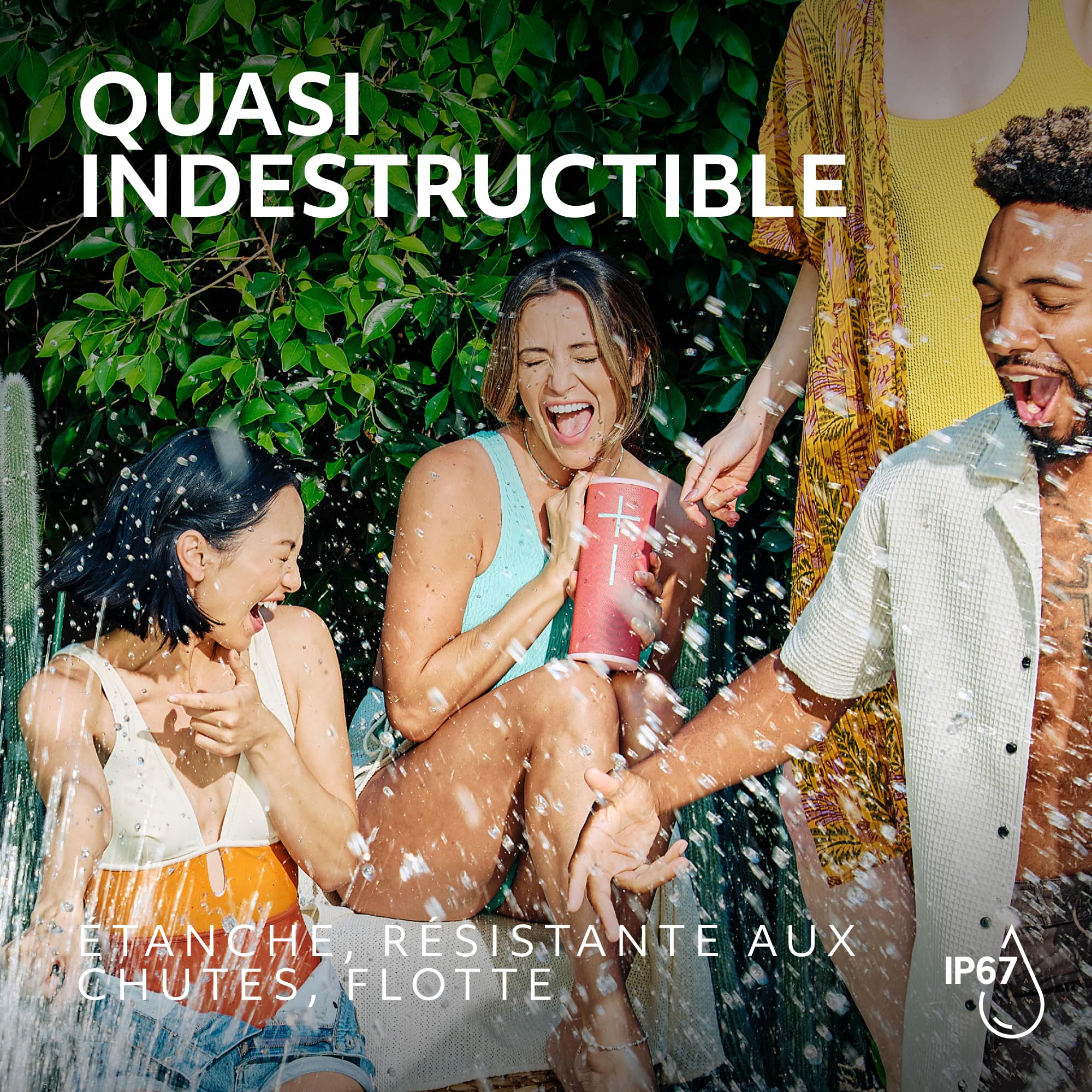 Ultimate Ears MEGABOOM 4, Enceinte Bluetooth Portable étanche avec Un Son Puissant à 360 degrés, Enceinte Flottante offrant Une autonomie de 20 Heures et Une portée de 45 m - Noir