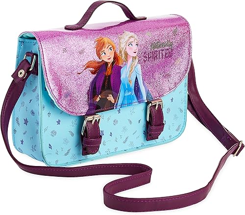 Disney Frozen - Bolsa cruzada para el hombro, bolso de princesa para adolescentes, con correa ajustable, regalos de vacaciones de viaje