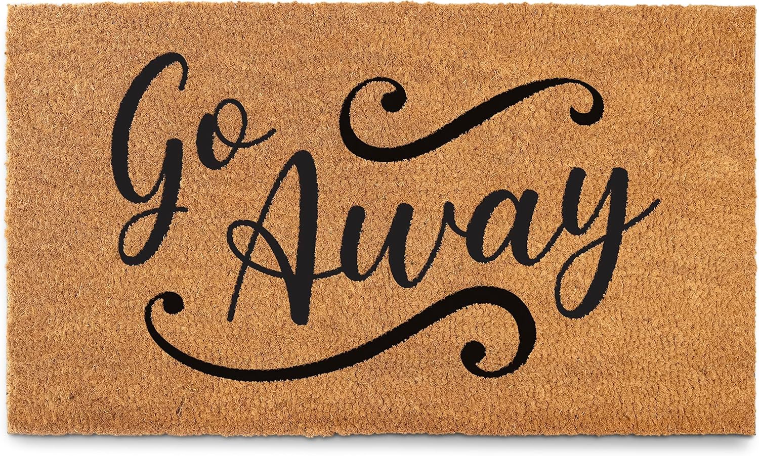 MAINEVENT Go Away Doormat, 30x17 Inch, Funny Door Mat Outdoor, Go Away Front Door Mat, Unwelcome Mat, Farmhouse Style