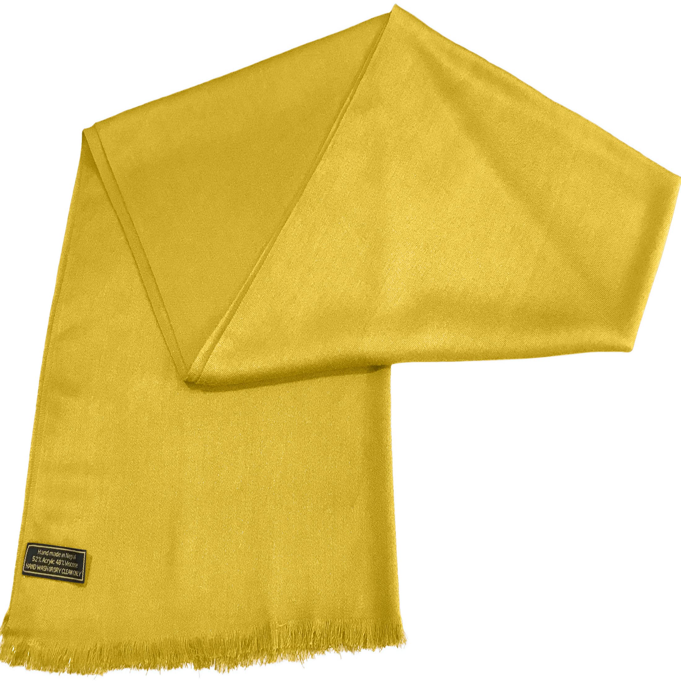 CJ Apparel Hand Made Nepalese Fringe Shawl Scialle di Pashmina Donna