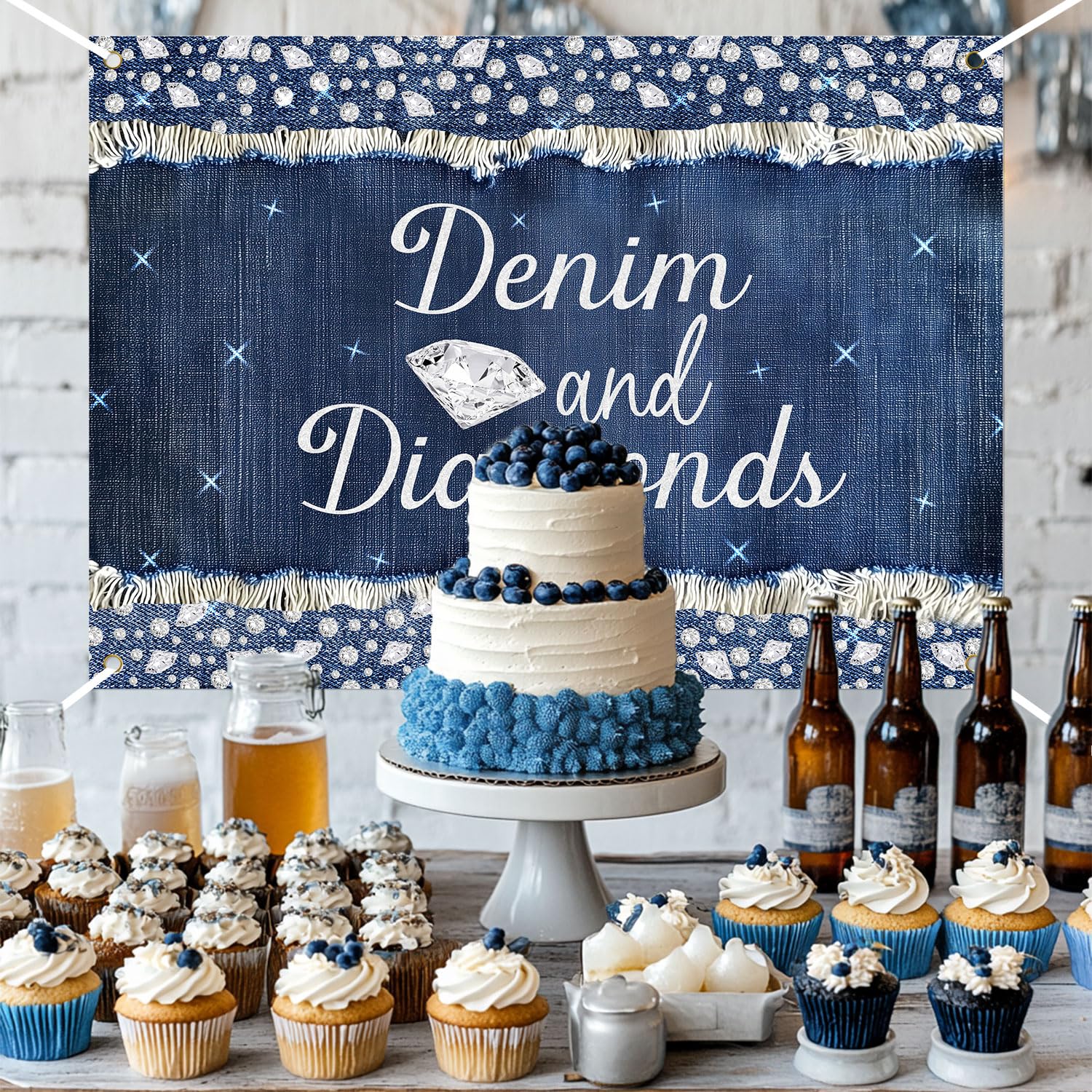 princess polly baby blue dress Amazon.com : Denim and Diamonds Party Decorations, 7 x 5ft Denim and  Diamonds Bachelorette Backdrop Navy Blue Silver Photography Background for  Bachelorette Bridal Shower Birthday Party Supplies : Electronics