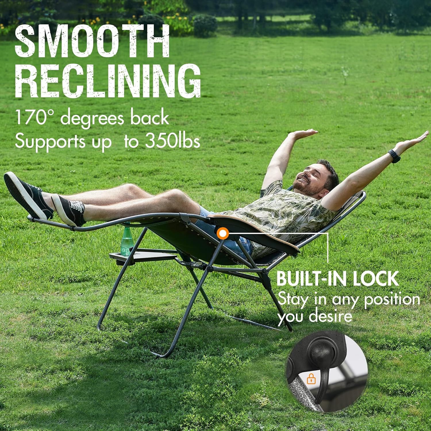 Portable Zero Gravity Chair, Loun Chair Outdoor Oversized Zero