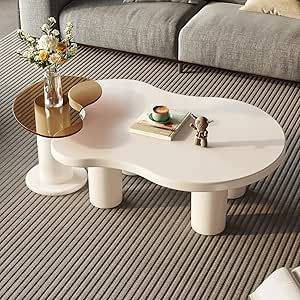 Amazon.com: Miuuod 40.94" Modern Nesting Coffee Tables Set of 2, 2 in 1 ...