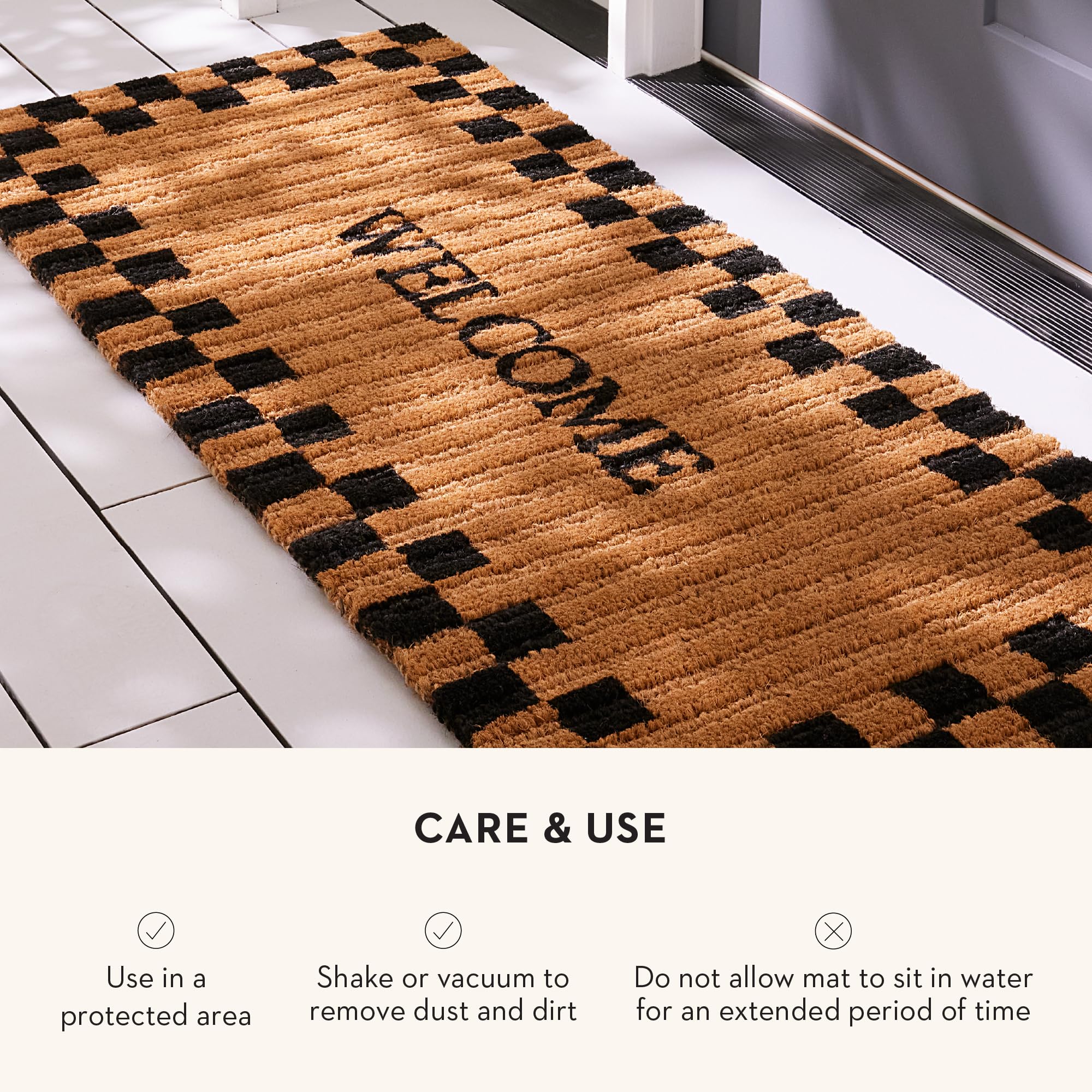 Amazon.com: MACKENZIE-CHILDS Double-Door Entrance Mat, Decorative
