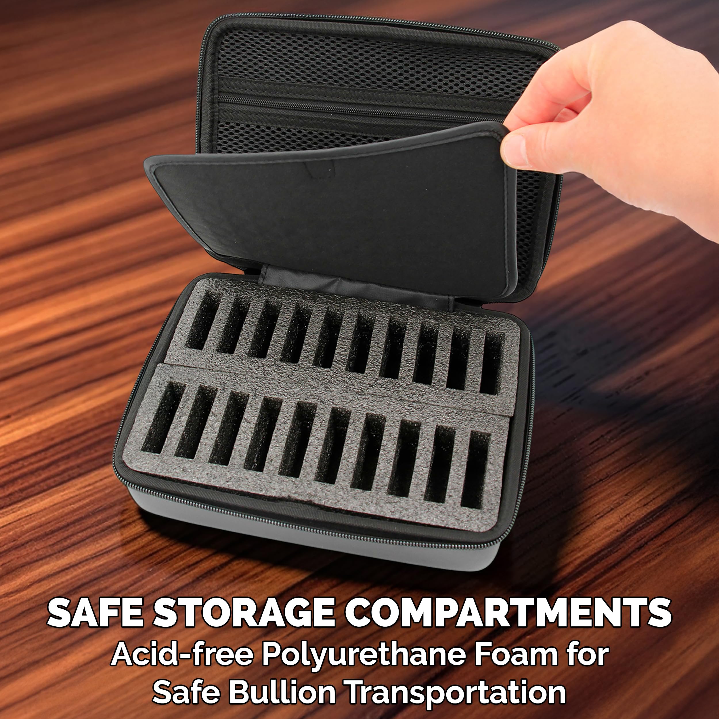 Amazon.com : CASEMATIX 1 oz Silver Bar Capsule Holder Case for 1