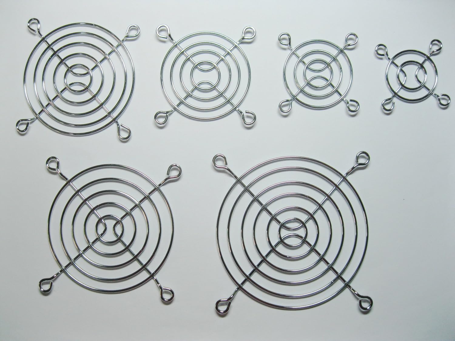 50 pcs DC Fan Grill Protector Silver Metal Finger Guard Used for 70mm 7cm Fan Skywalking