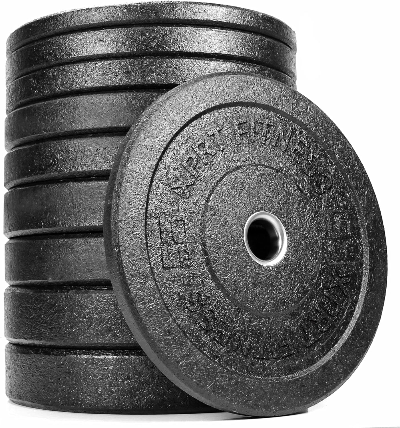 XPRT Fitness Olympic Crumb Rubber Bumper Weight Lifting Plate for Cross Training, Olympic Lifting, Powerlifting, Strength & Conditioning, Fits 2" Diameter Barbell