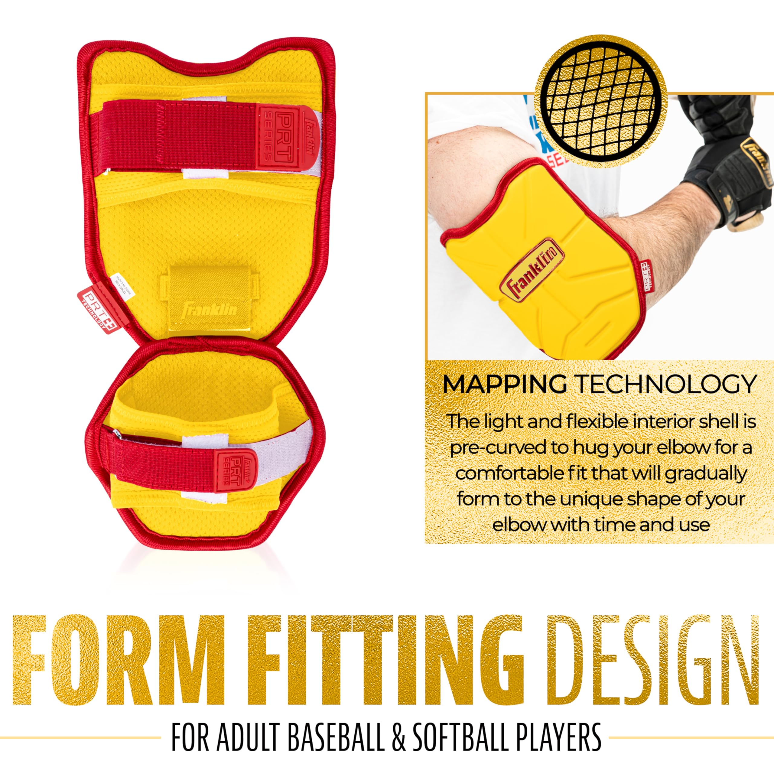 Franklin Sports PRT Series Adult Elbow Shield - PRT Series - Gomito per Adulti Unisex Adulto