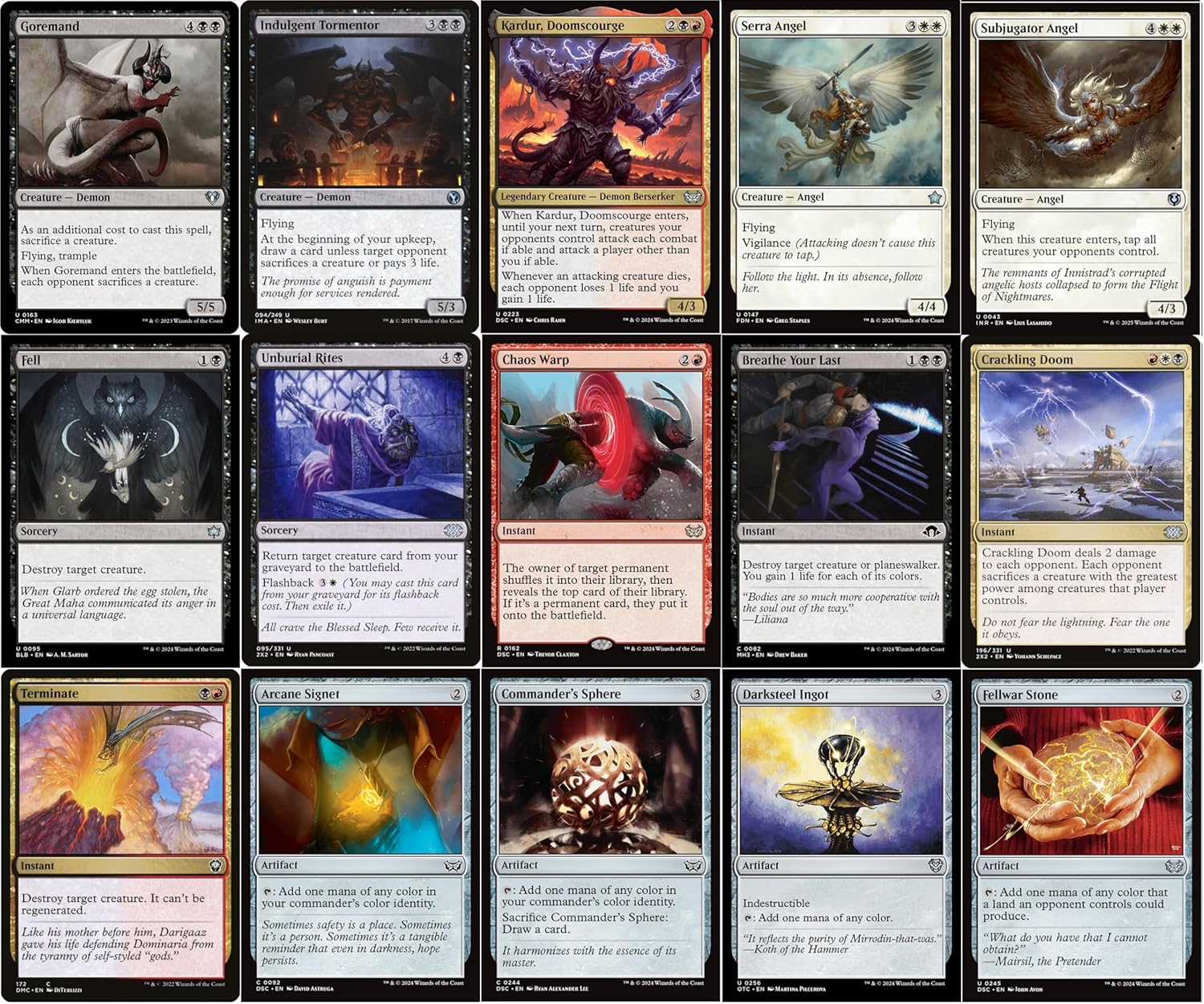 Elite Commander Deck - Angel Demon Dragon - Kaalia of The Vast - Mardu Black Red White - EDH cEDH - 100 Card - Custom MTG Deck - Very Strong!
