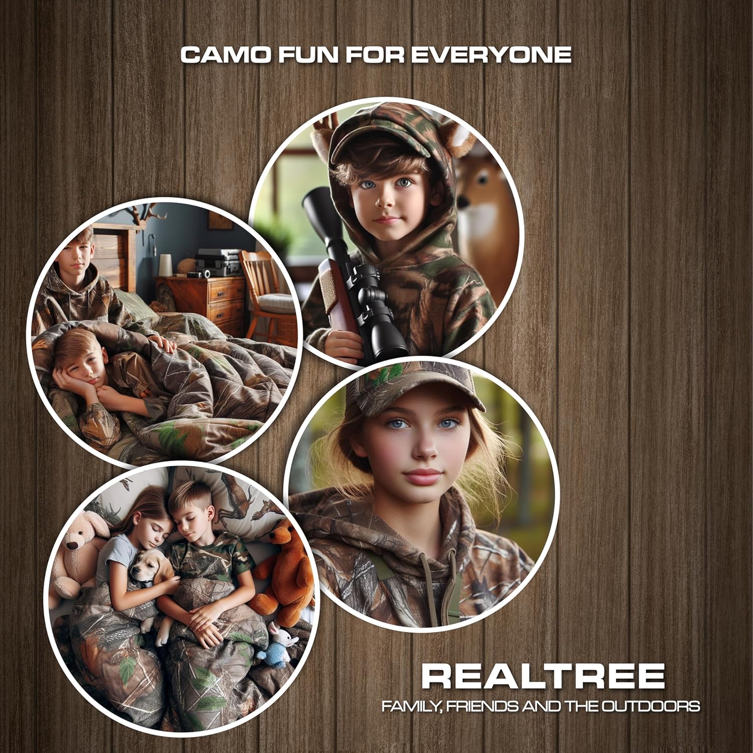 VISI-ONE RealTree Camo Comforter Set – All-Season Microfiber Décor Bed Set - Picture 11 of 40