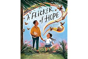The HarperCollins paperback edition of A FLICKER OF HOPE A Story of Migration