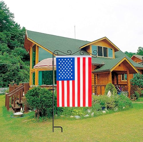 Miniatura 3 de HOOSUN Soporte para bandera de jardín, soporte para asta de bandera de jardín de alta calidad, pintura resistente a la intemperie, 37.8 pulgadas de