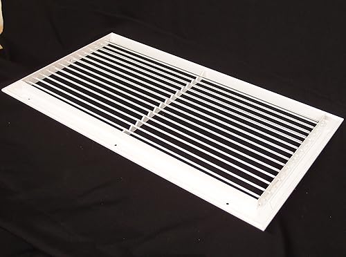 Miniatura 3 de Rejilla de aire de retorno  suministro ajustable de aluminio, rejilla de aire HVAC de control total, dirección de flujo de aire horizontal de