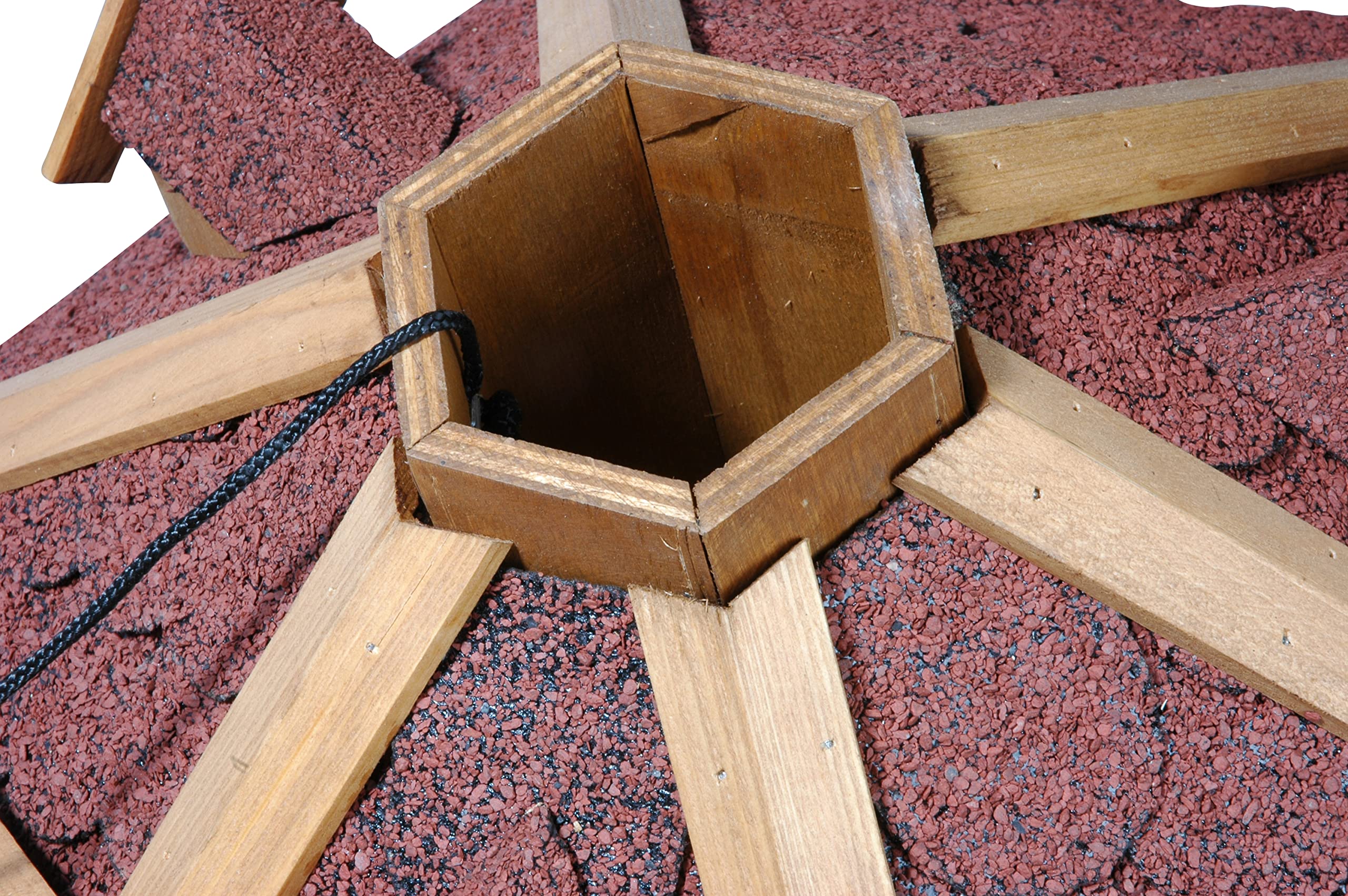 dobar® 45320e Vogelvoederhuis, blokhuis, vierkant, vogelhuis van massief hout, vogelvoederstation met voedersilo, vogelvilla met bitumen schingingledak, 50 x 50 x 38 cm, groen dobar® 45320e Vogelvoederhuis, blokhuis, vierkant, vogelhuis van massief hout, vogelvoederstation met voedersilo, vogelvilla met bitumen schingingledak, 50 x 50 x 38 cm, groen