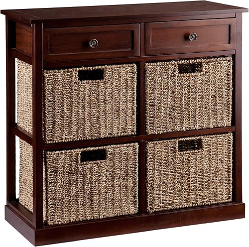 4-basket Kenton Almacenamiento Pecho en acabado en caoba por Southern Enterprises