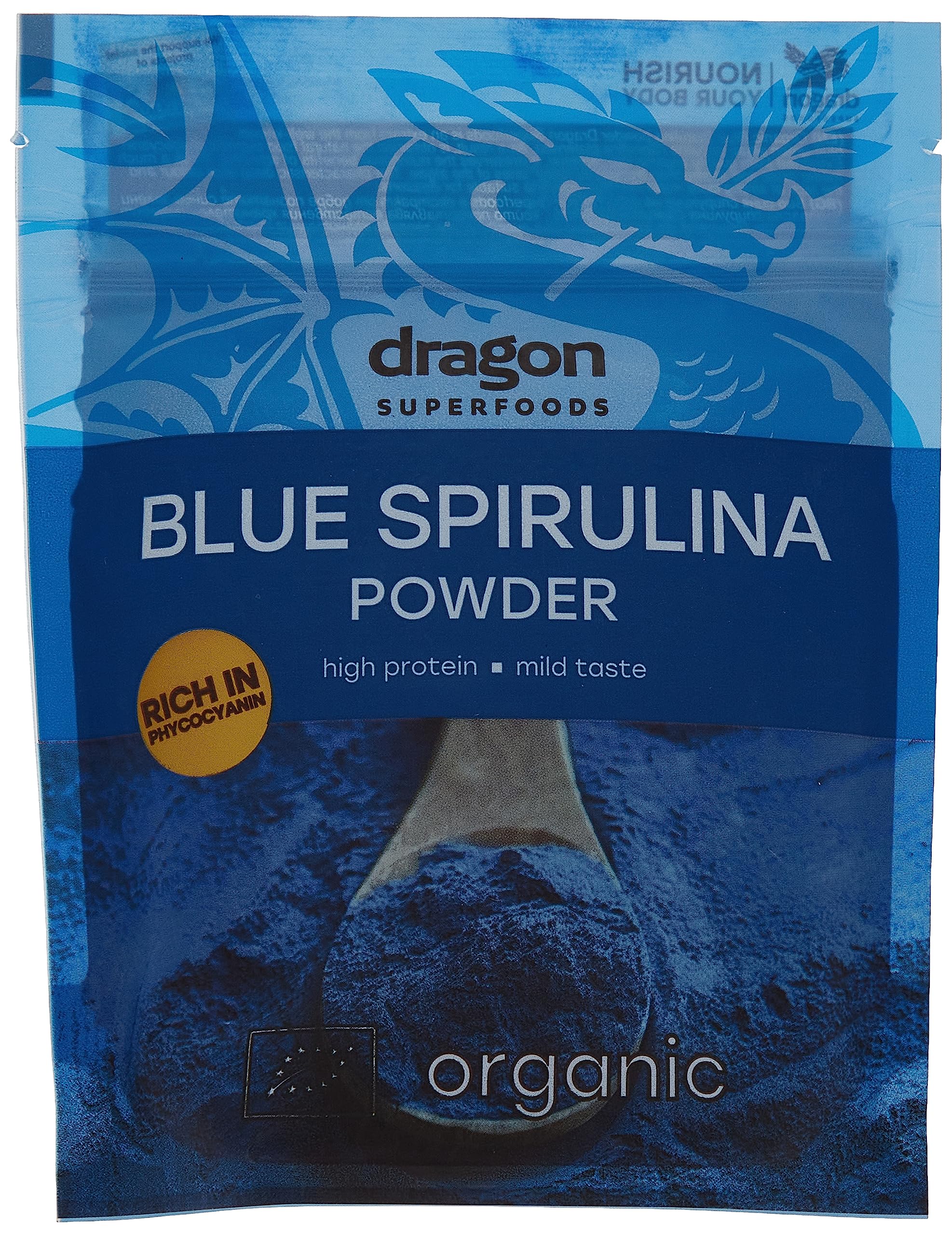 DRAGON SUPERFOODS BLUE SPIRULINA POWDER 75G