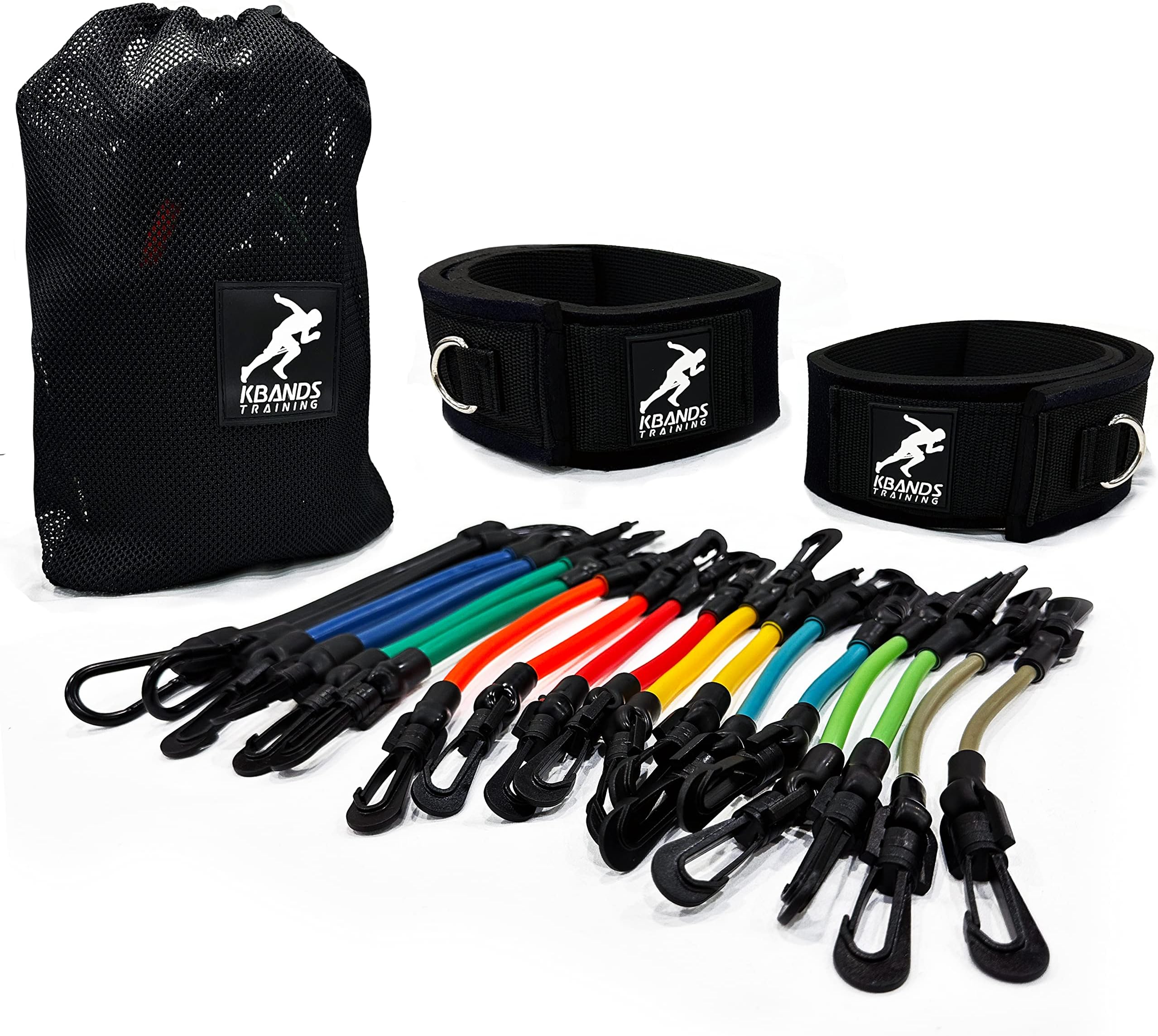 Kbands Training | Speed and Strength Leg Resistance | includes Speed 101 and Agility FX Digital Programs - Sizes for Youth, Intermediate, and Advanced Athletes