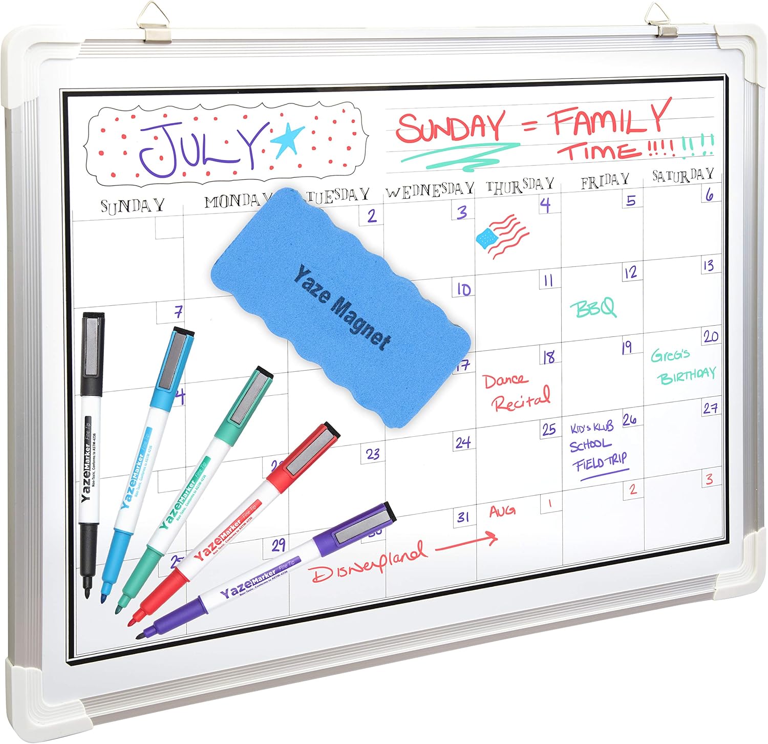 White Board Calendar for Wall Dry Erase Monthly Planner