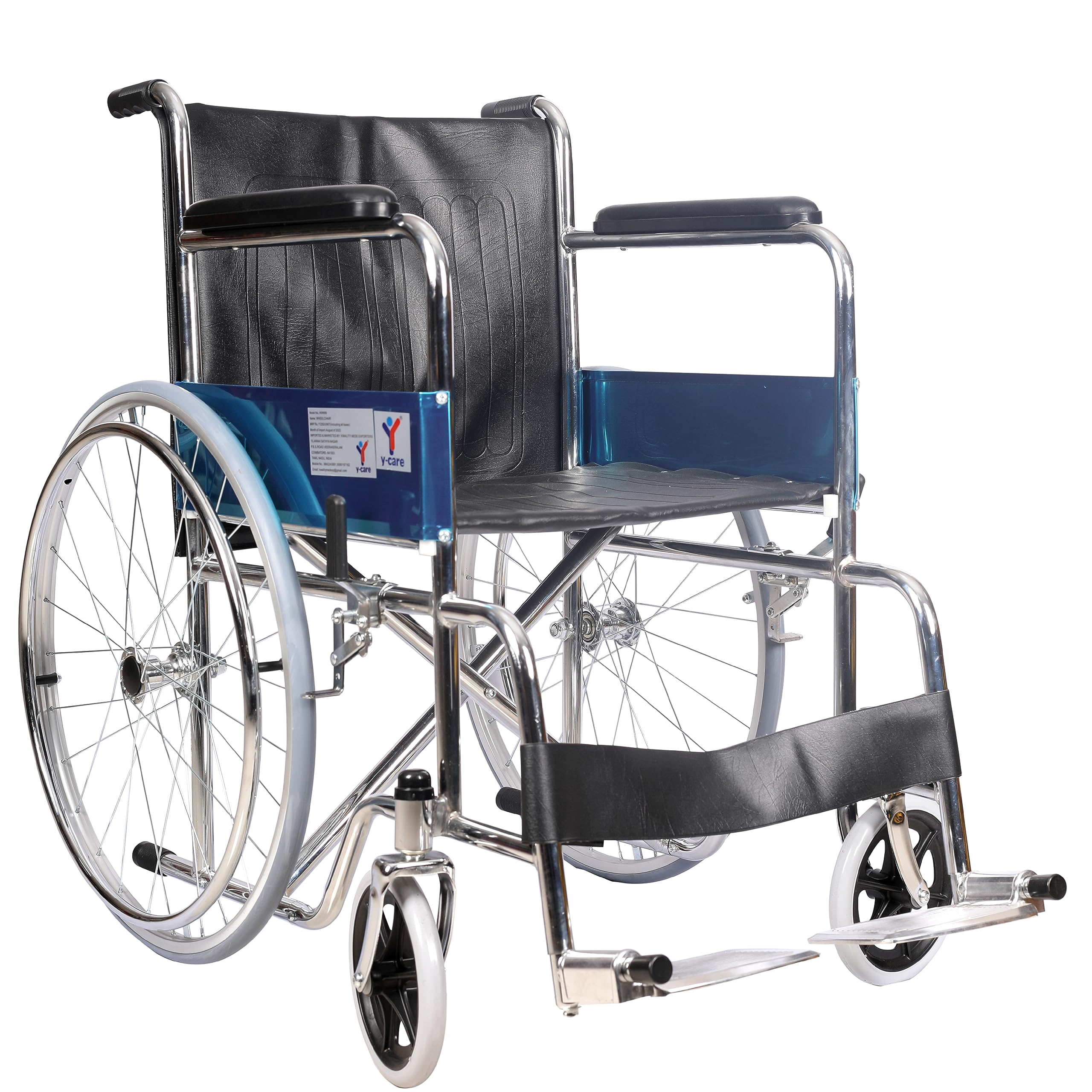 KME™ KW 809J-WHEELCHAIR BASIC WITH SEAT BELT & BRAKE ASSIST