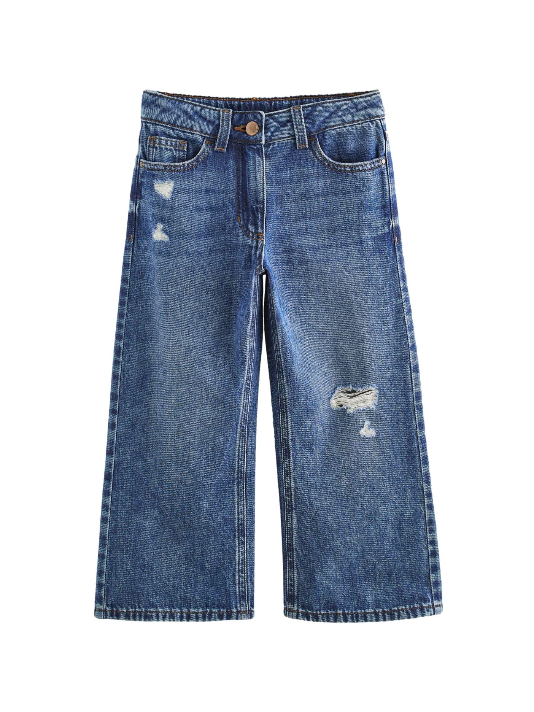 Vaqueros de pernera ancha para niñas con cintura cómoda y denim flexible 6