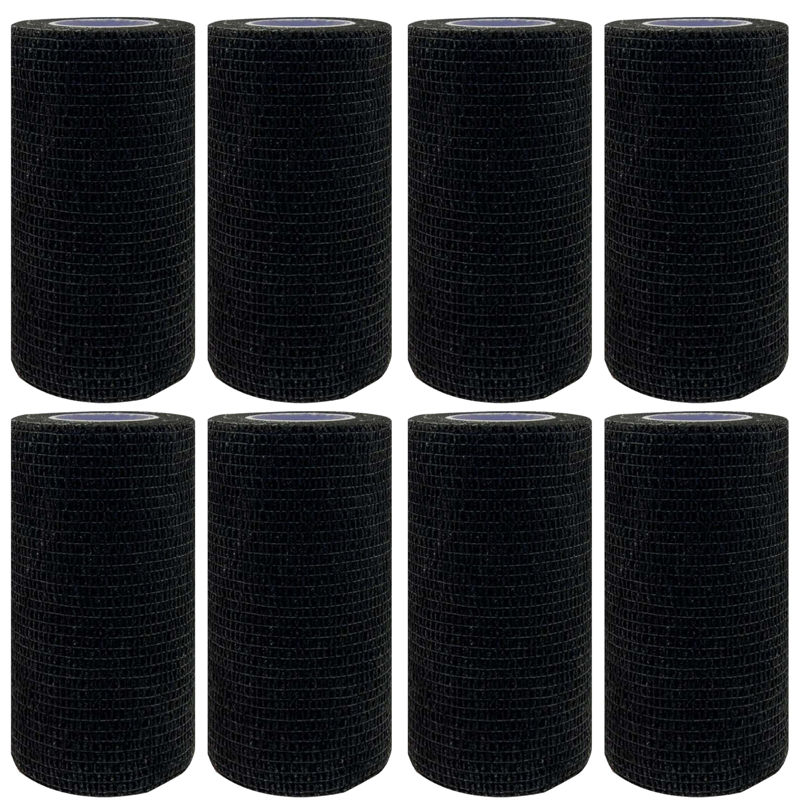 NELLHOMY 8 Rollen Selbstklebender Verband Bandage, 10cm*4,5m Verband Selbstklebend, Elastischer Fixierbinde Haftbandage Kohäsive Bandage Elastische Binde für Sport Vet Wrap Pet für Katze,Hund,Pferd