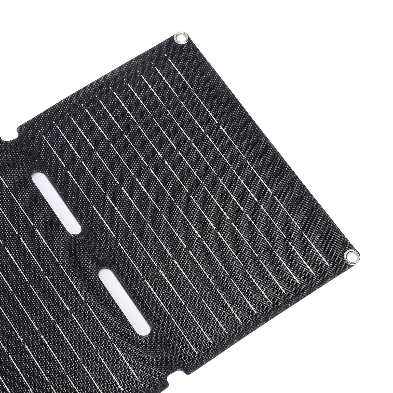 EMUKOEP Caricatore a Pannello Solare Pieghevole USB a Doppia Uscita Ricarica Efficiente con Clip per Batteria per il Campeggio