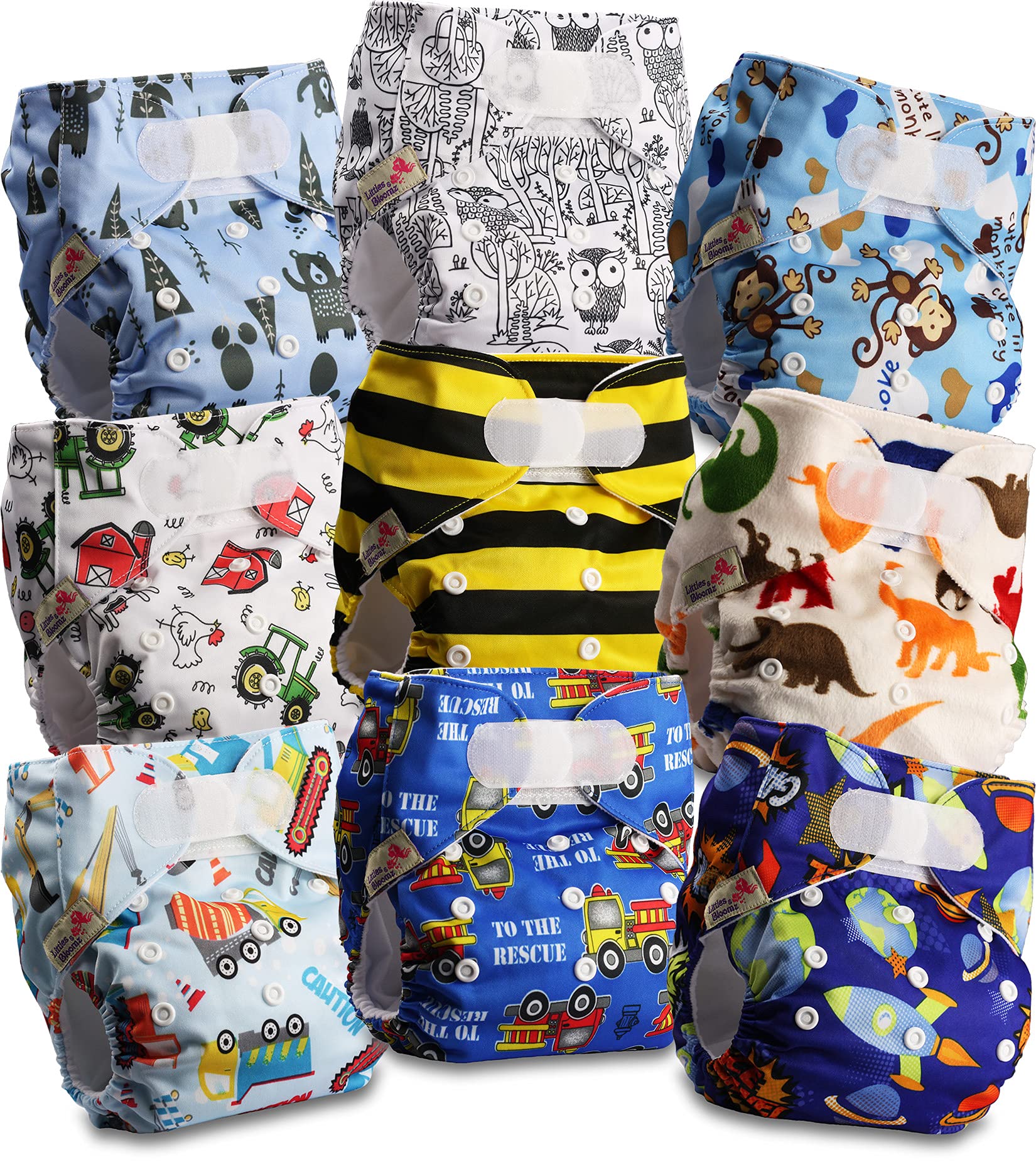 Pannolini Lavabili Bambino Taglia Unica - Con Bottoni A Pressione, Ecologici E Riutilizzabili - Foto 11