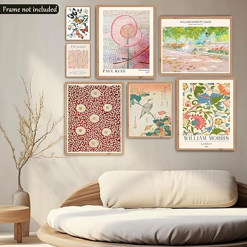 Miniatura 2 de Pósteres de flores para estética de habitación, impresiones artísticas de pared bohemias, decoración ecléctica del hogar (sin marco)