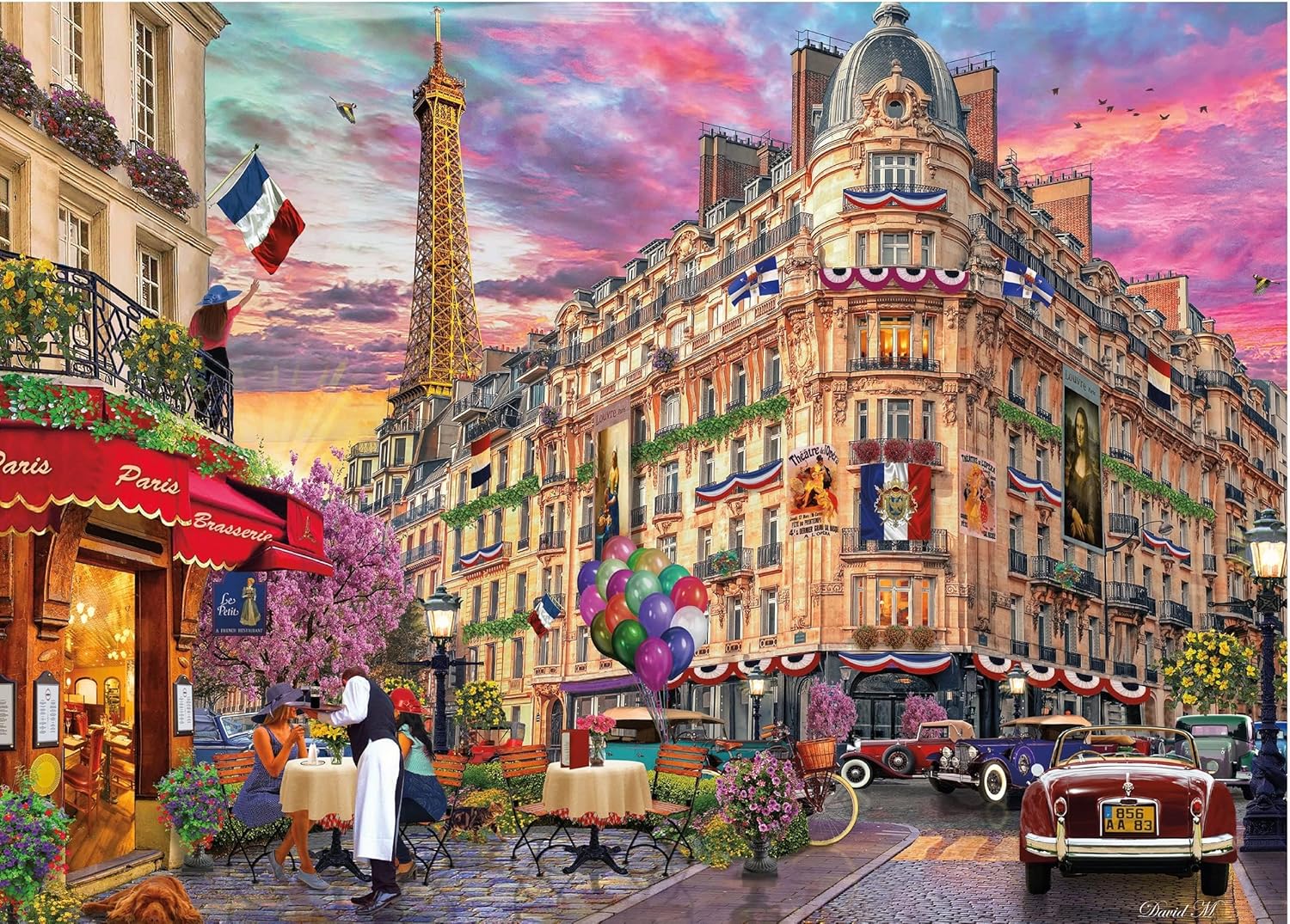 Ceaco - David Maclean - Cities - Bonjour Paris - 1000 Piece Jigsaw Puzzle