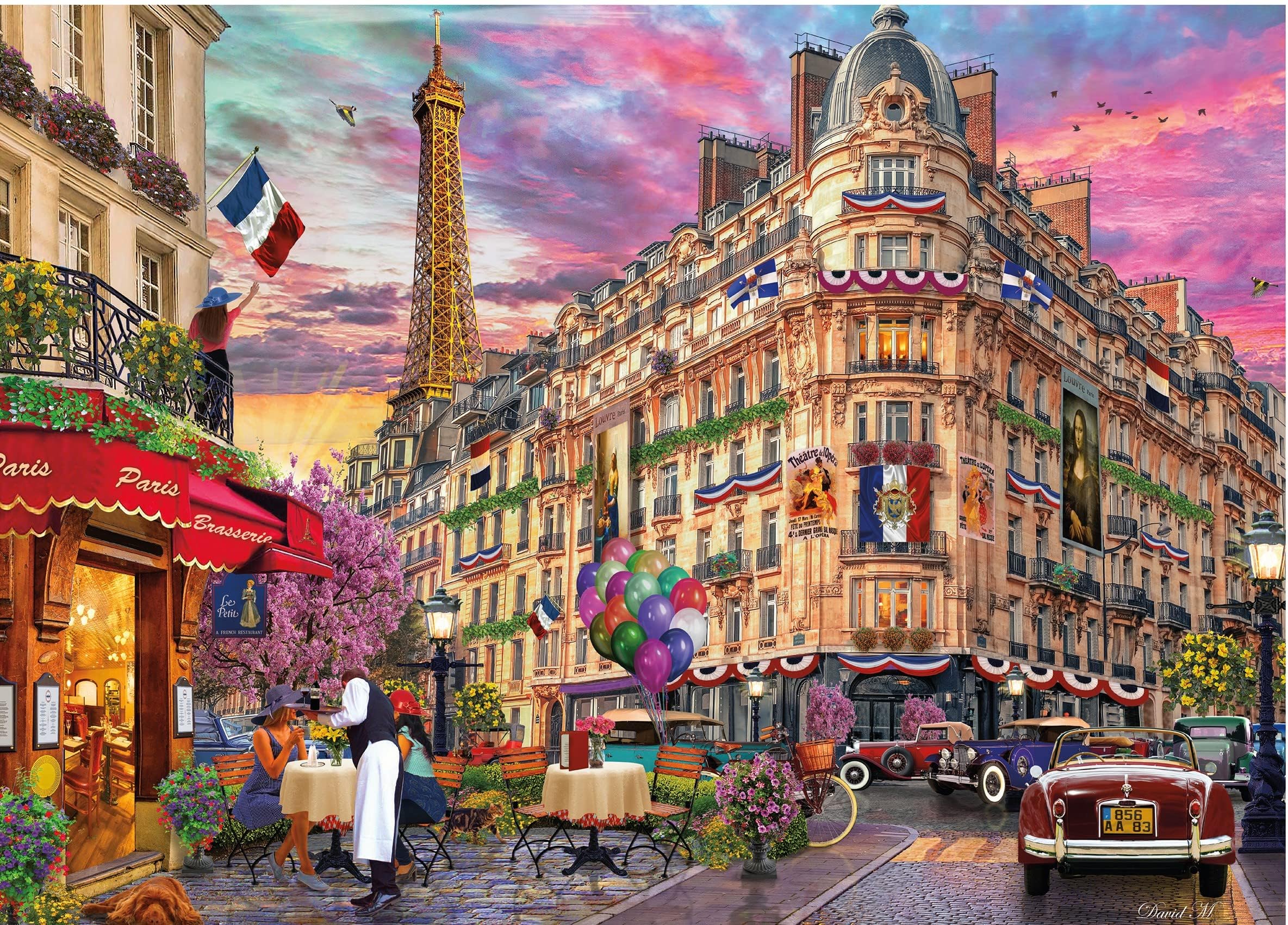 Amazon.com: Ceaco - David Maclean - Cities - Bonjour Paris - 1000