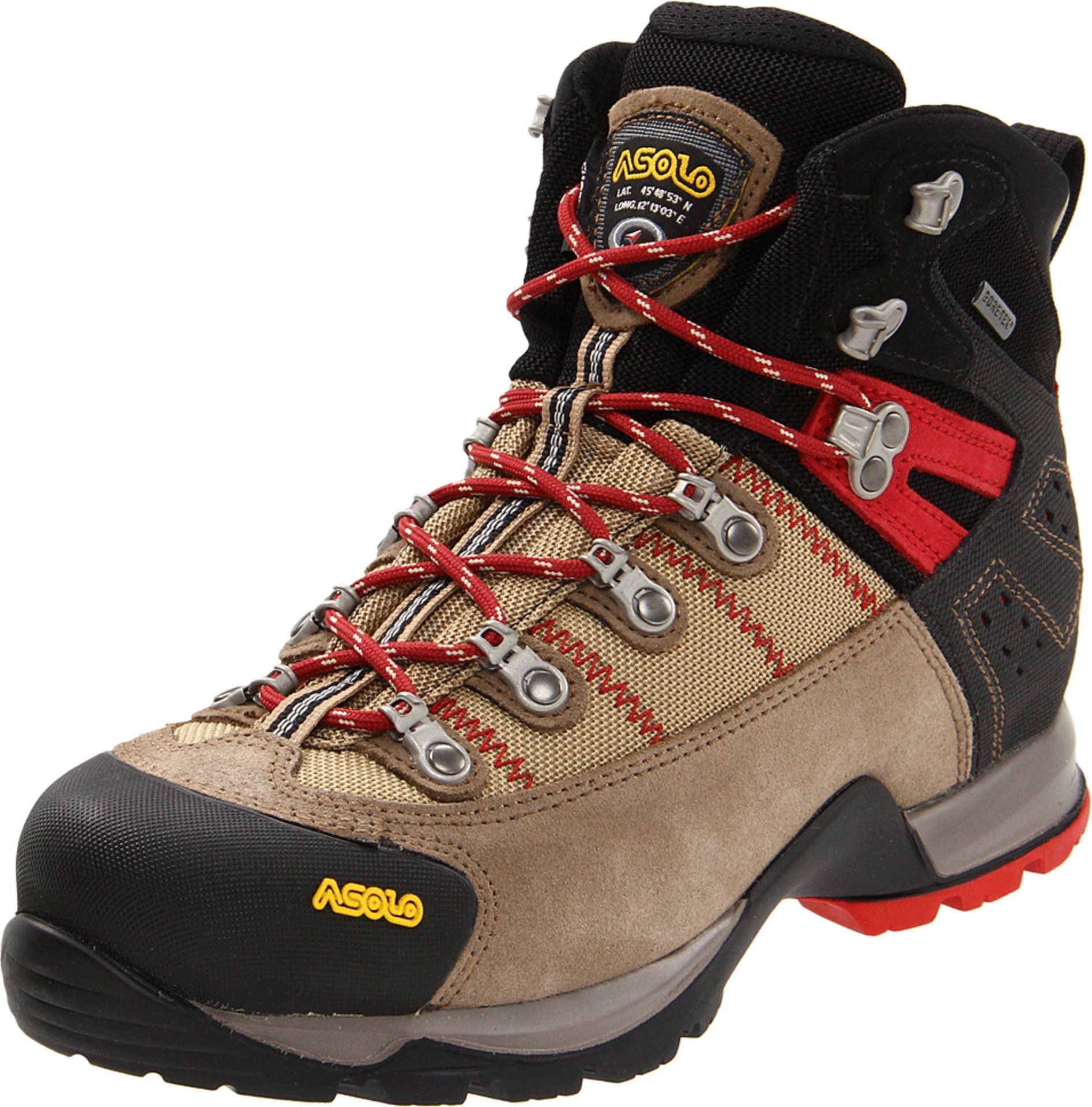 ASOLOMens Fugitive GTX Trekking and Hiking Boots 0M3400 Wool/Black