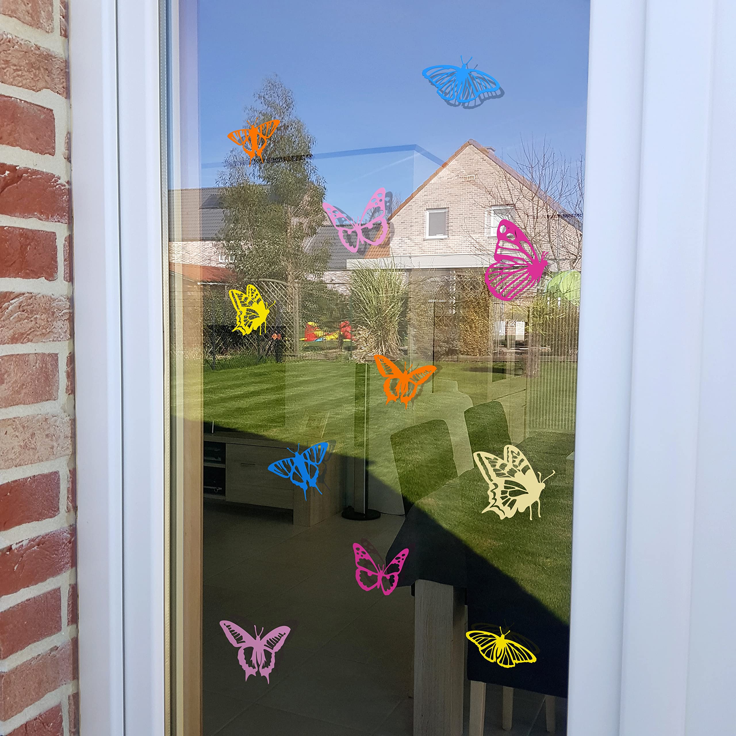 imaggge.com Anti-Collision Stickers for Glass Doors (18 Detailed Butterflies) - Image 3