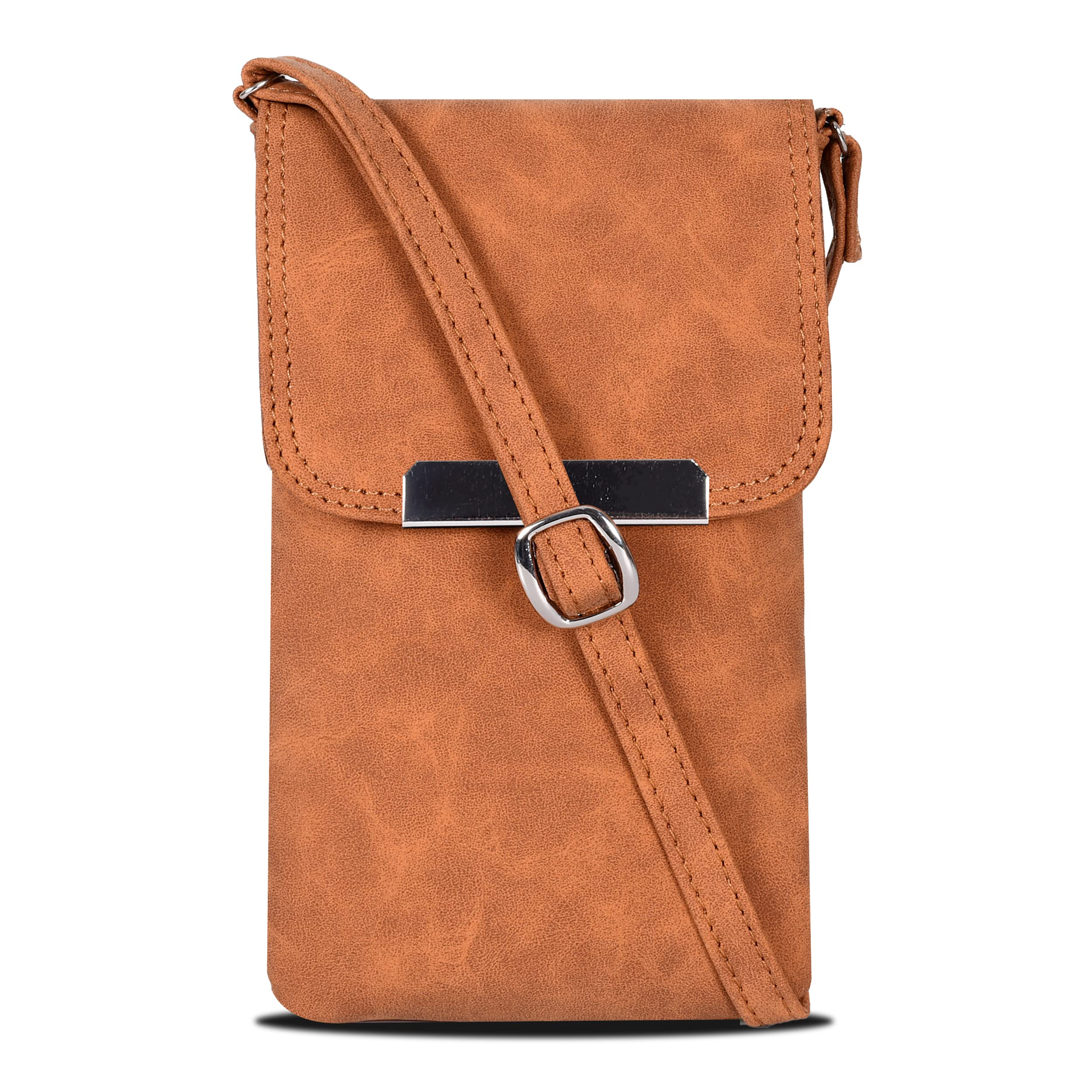 EstalonCell Phone Bag, Multi-pocket Crossbody Pouch with Shoulder Strap iPhone